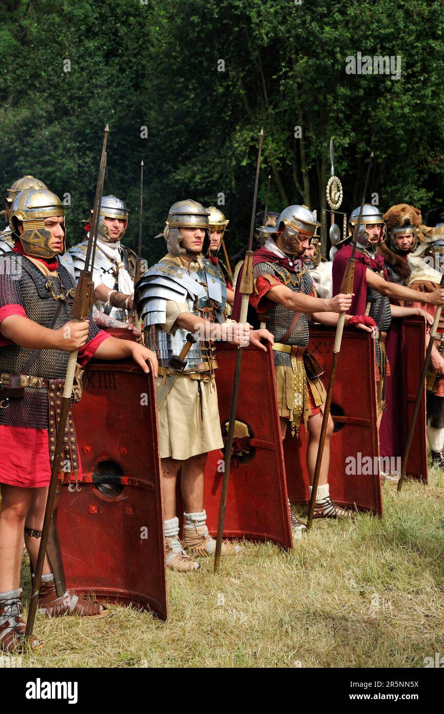 Varus Rome Battle Varus Battle, Kalkriese Museum, Bramsche, Lower Saxony, Germany Stock ...