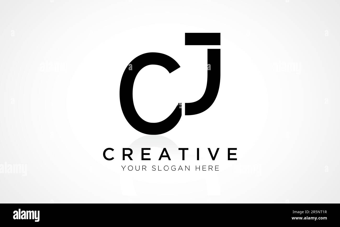 CJ Letter Logo Design Vector Template. Alphabet Initial Letter CJ Logo ...