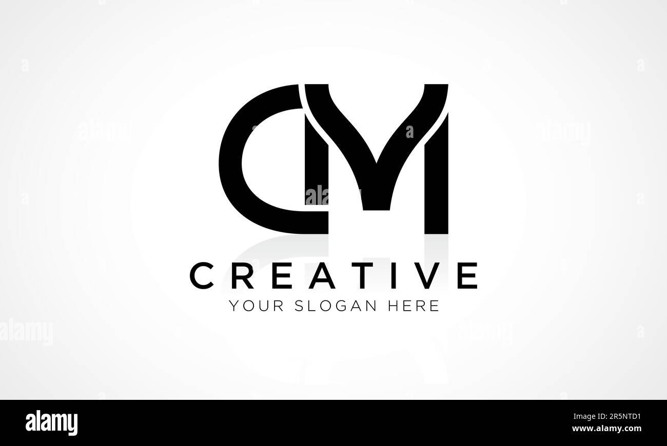 DM Letter Logo Design Vector Template. Alphabet Initial Letter DM Logo ...