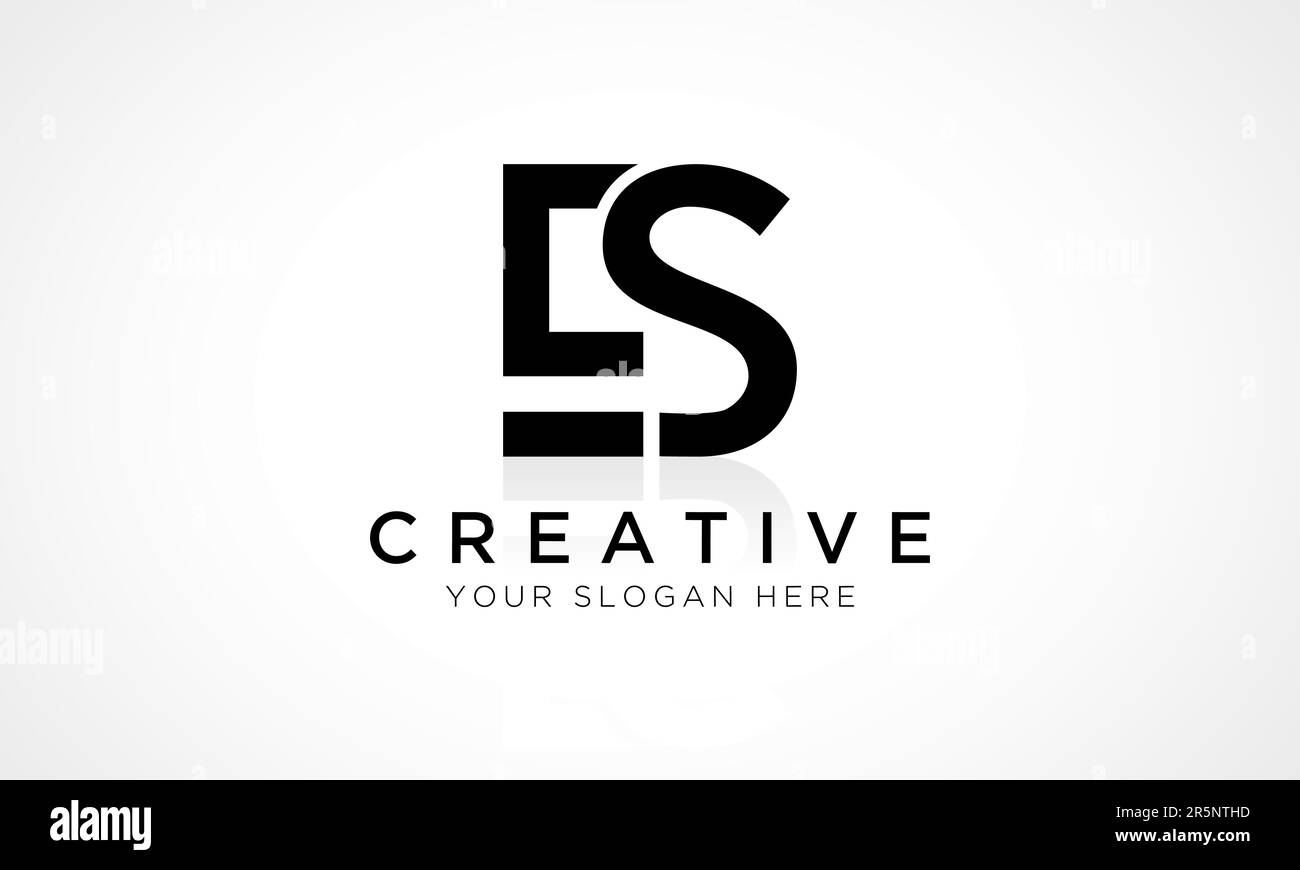 Es letter logo design Stock Vector Images Alamy