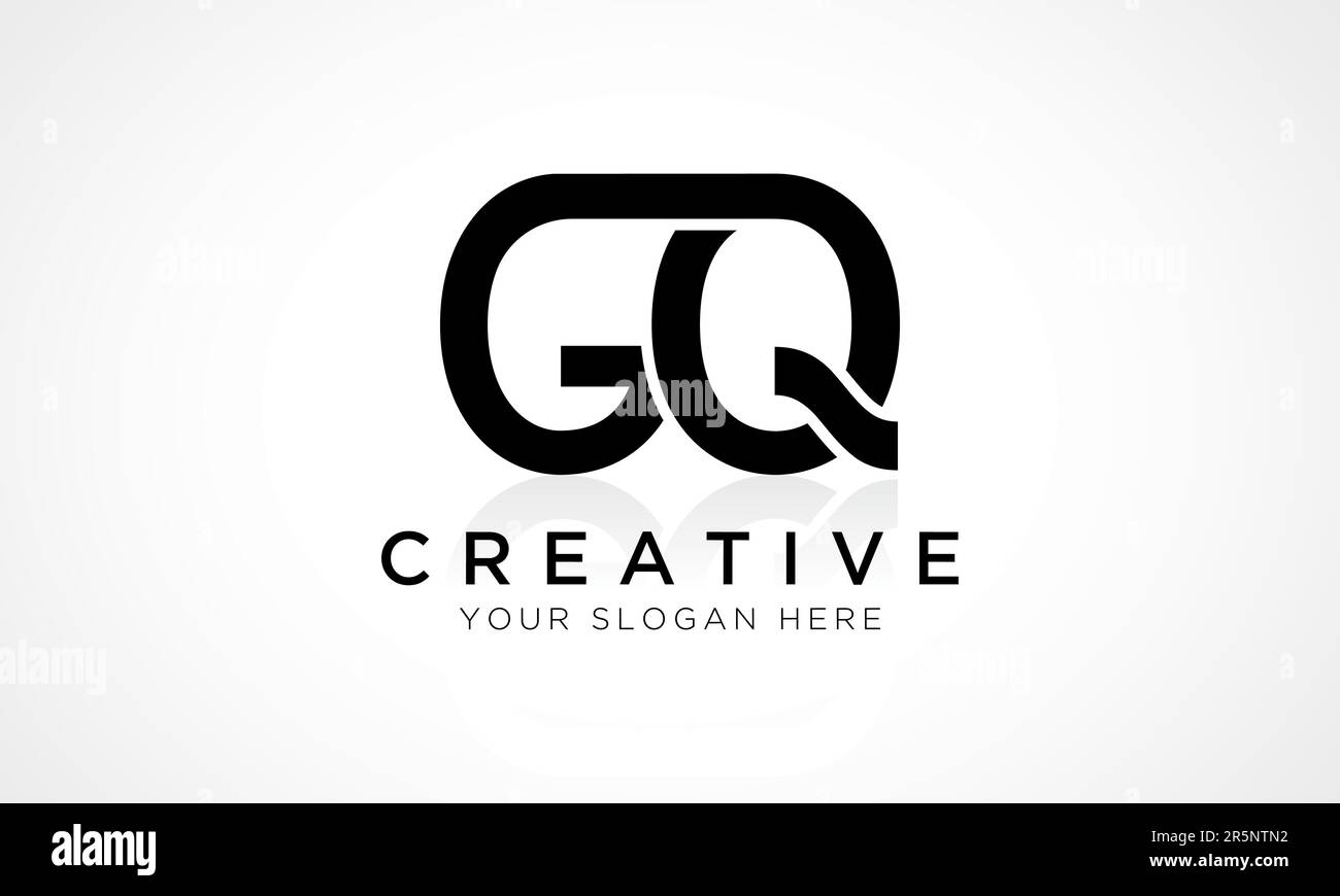 GQ Letter Logo Design Vector Template. Alphabet Initial Letter GQ Logo