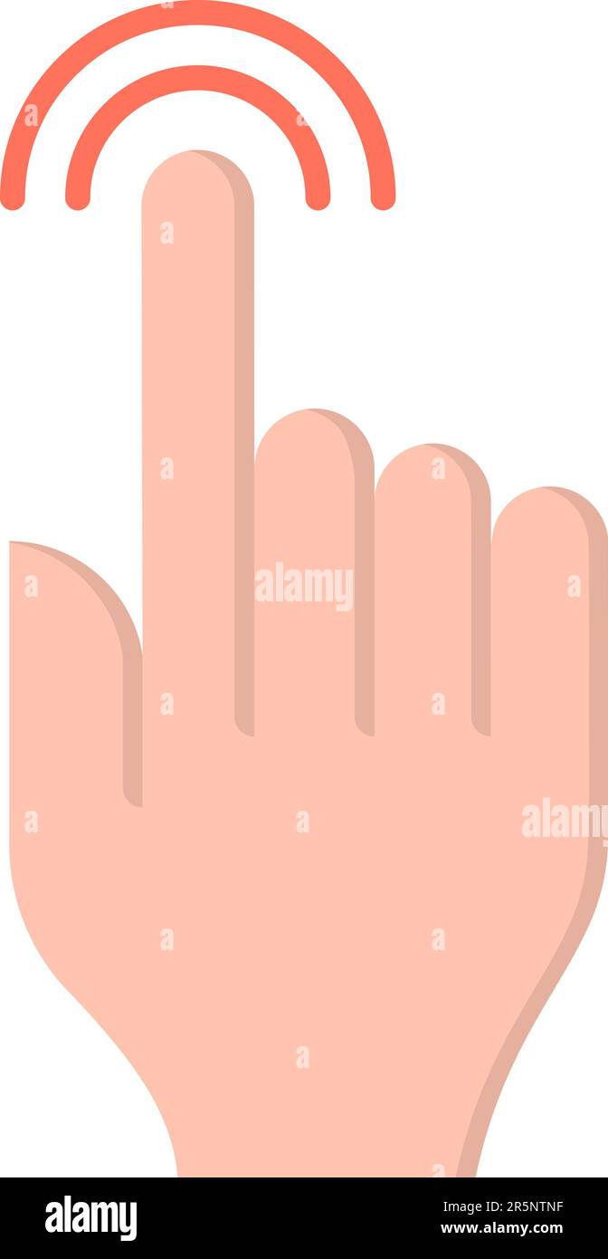 Touch icon vector image. Stock Vector