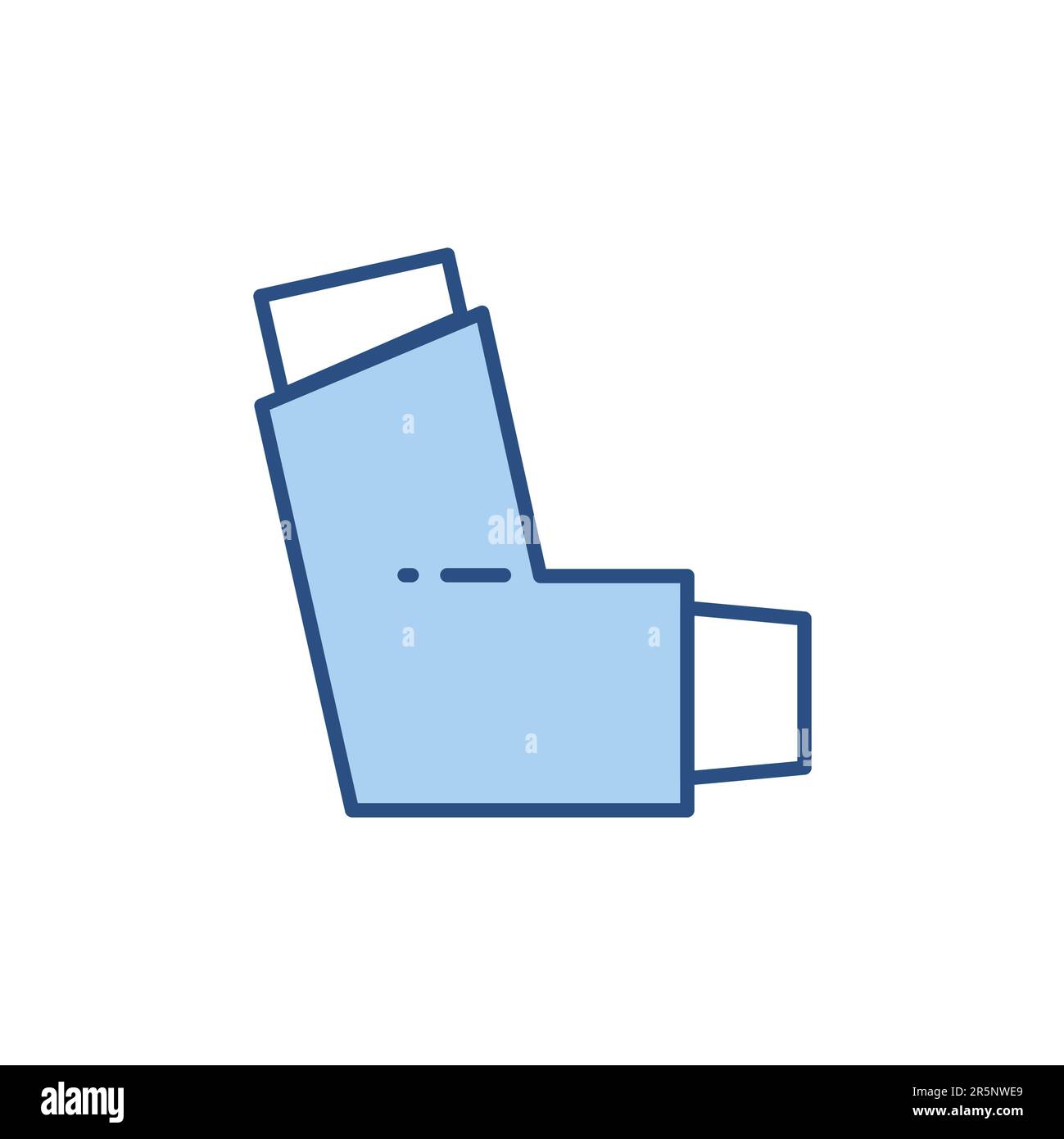 Inhaler drug on white background Stock Vector Images - Alamy