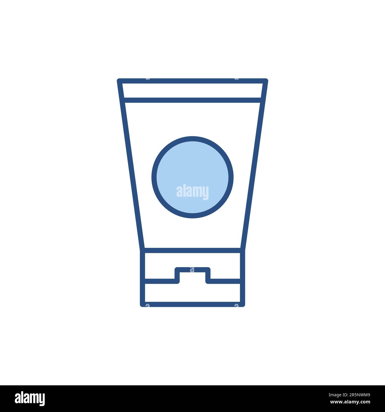 Sunscreen related vector line icon. Isolated on white background. Vector illustration. Editable stroke Stock Vector