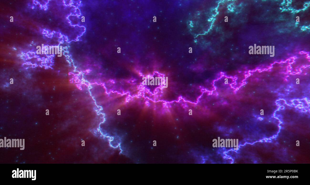 Abstract futuristic background with blue and purple multi-colored ...