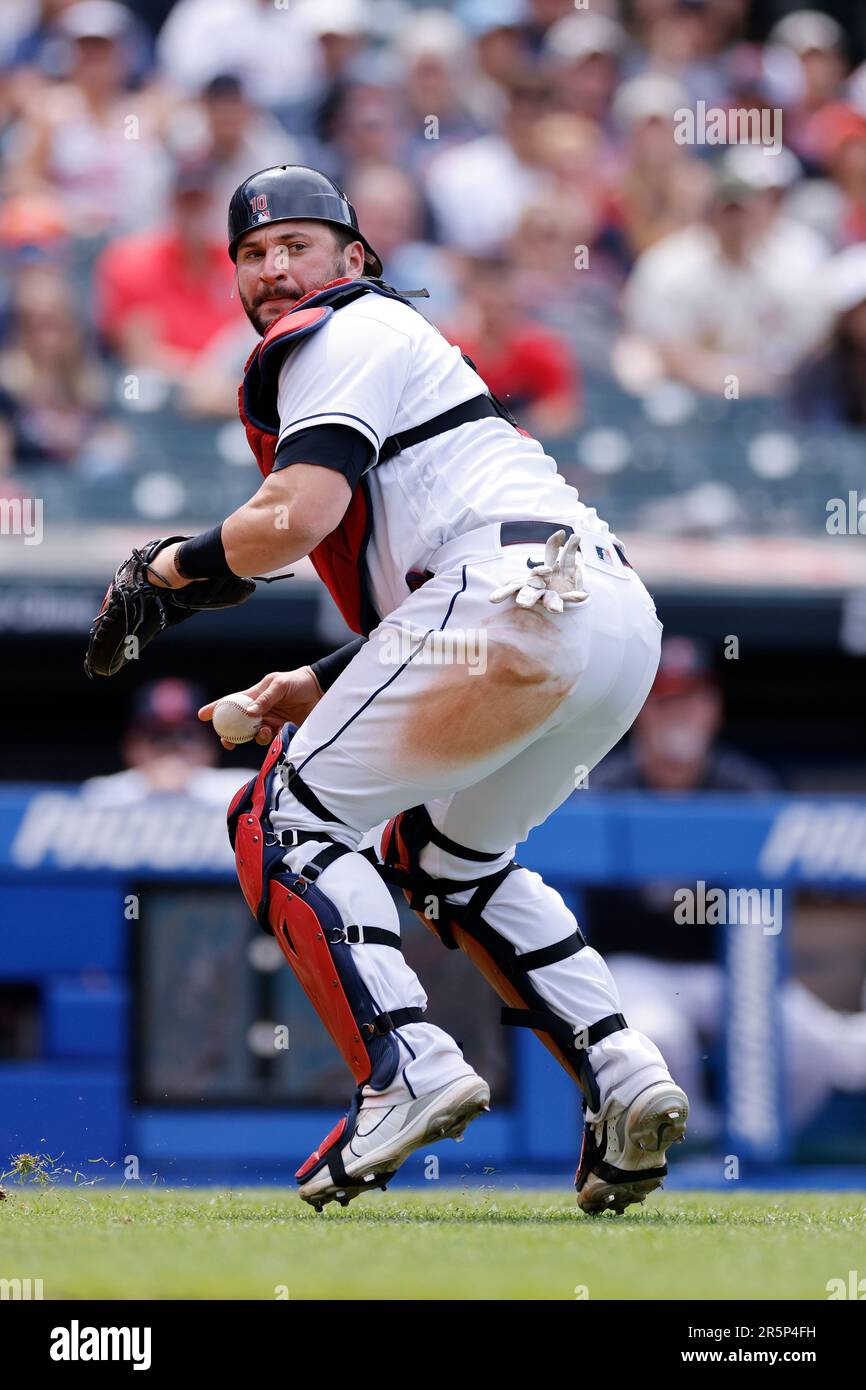 CLEVELAND, OH MAY 28 Cleveland Guardians catcher Mike Zunino (10