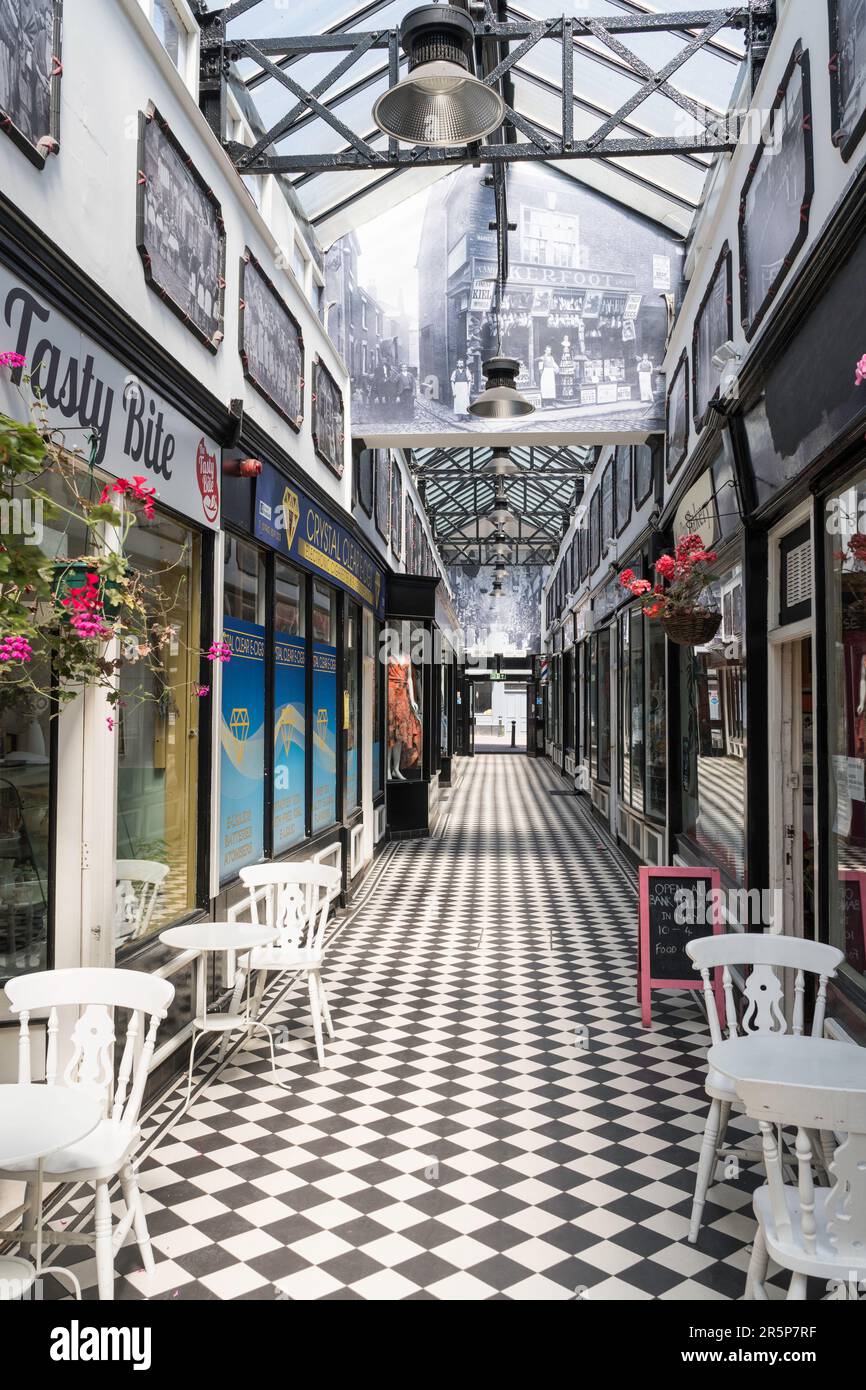 Inside the Royal Arcade in Wigan, Greater Manchester, England, UK Stock Photo