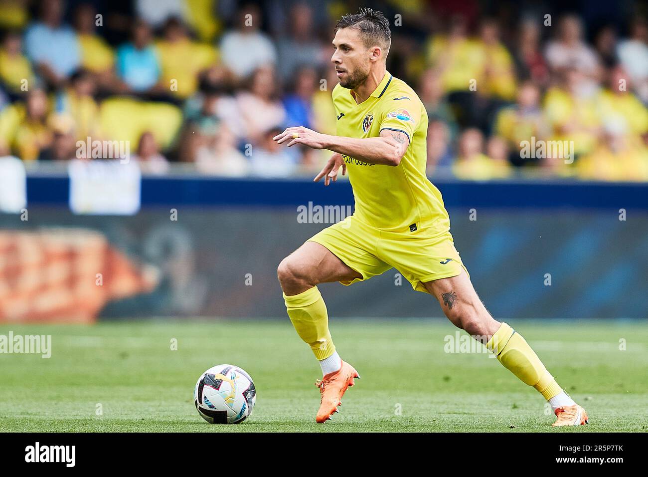 Quique Setien, head coach of Villarreal during the Spanish championship La  Liga football match between Villarreal CF and Atletico de Madrid on June 4,  2023 at La Ceramica Stadium in Castellon, Spain 