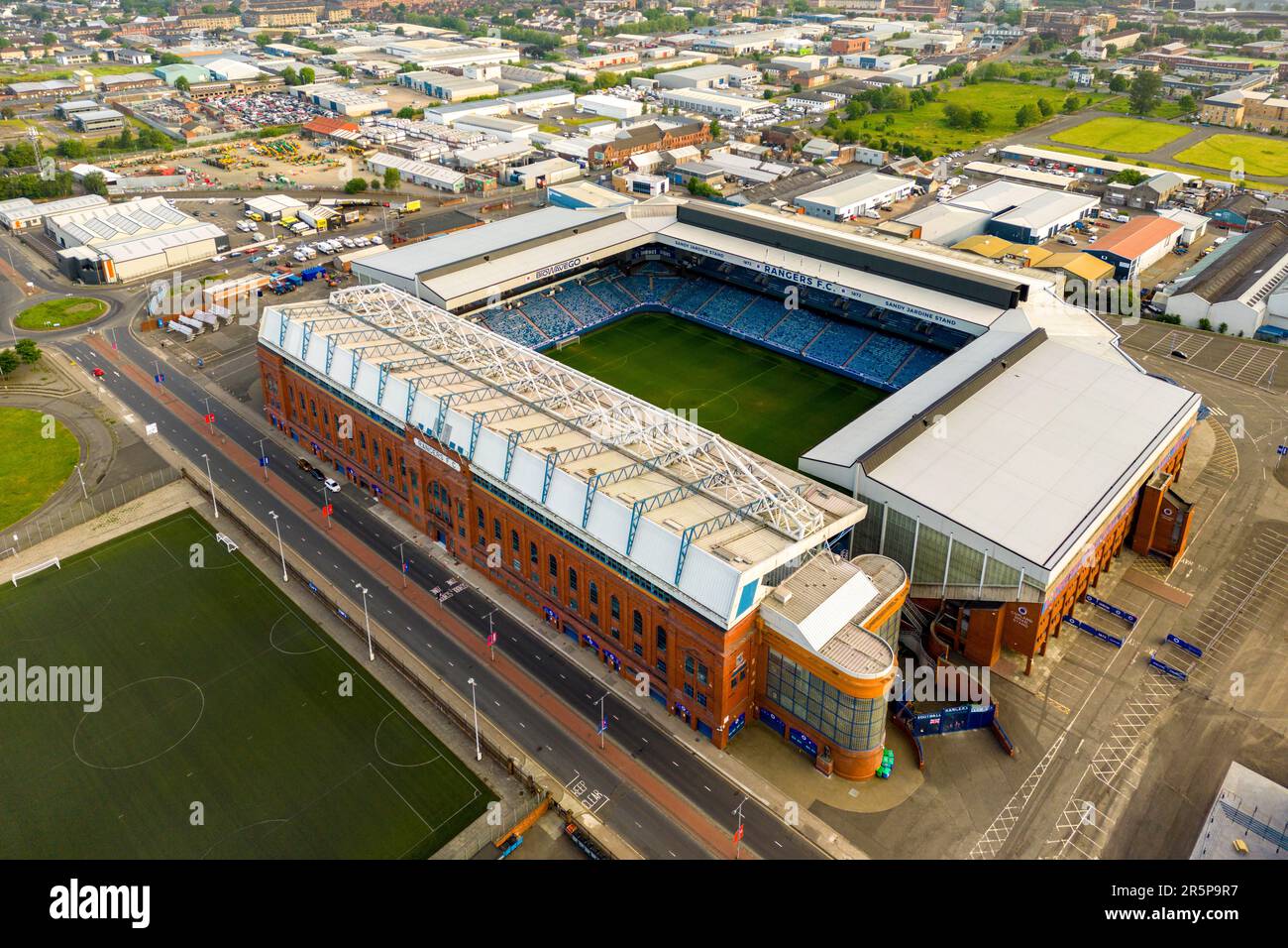Ibrox Stadium, home of Glasgow Rangers FC, Glasgow, Scotland, UK Stock Photo