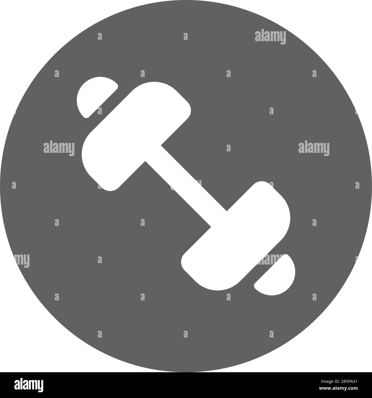 Dumbbells, gym, sport icon. Commercial use, printed files and