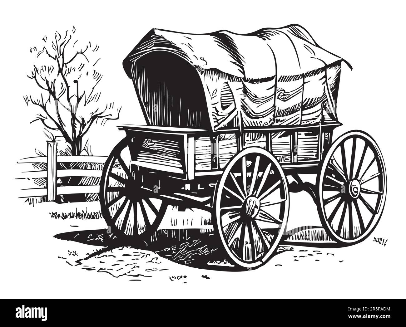 Details 143+ wagon sketch latest - in.eteachers