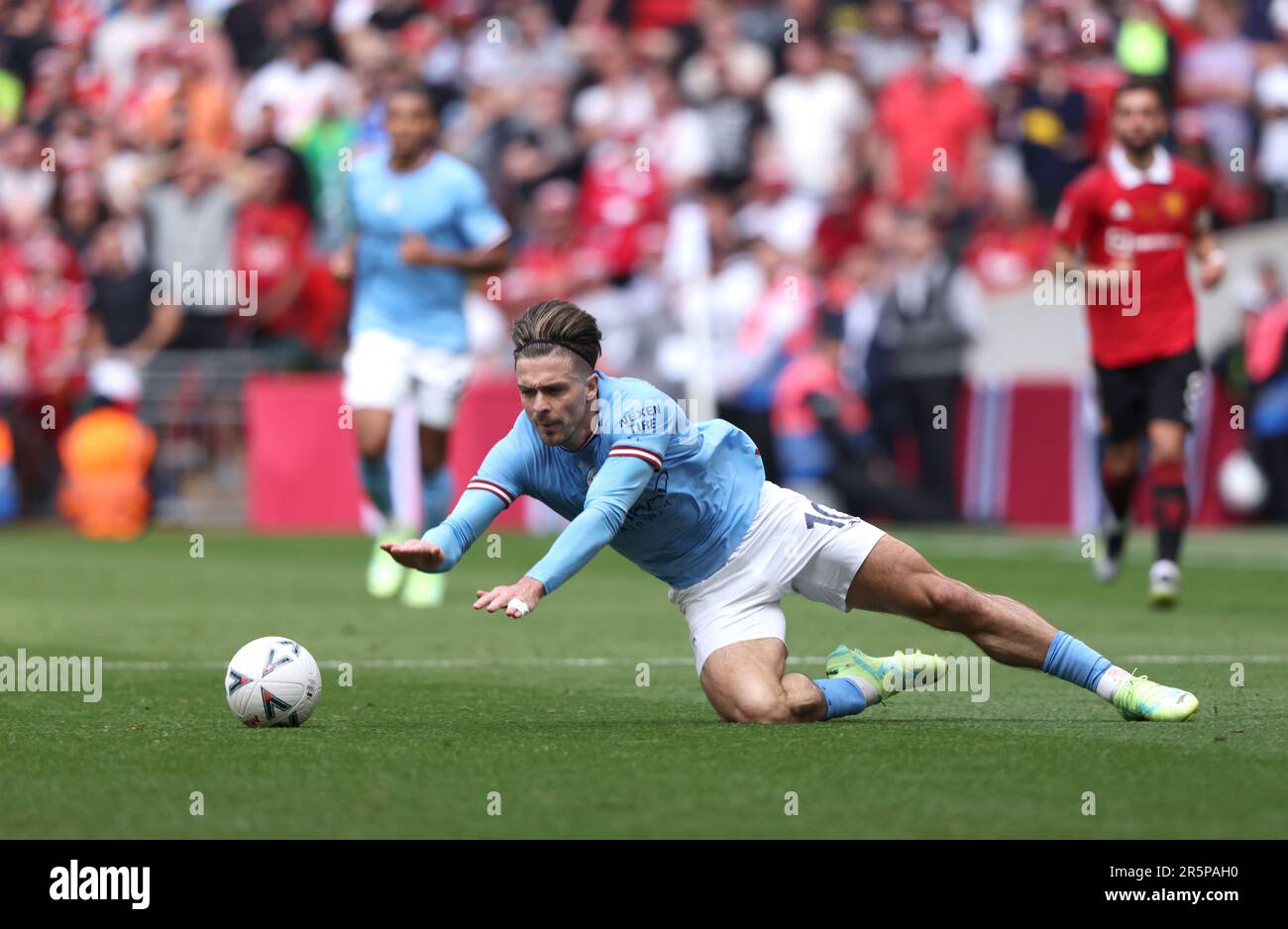 London, UK. 03rd June, 2023. Jack Grealish (MC) at the Emirates FA Cup