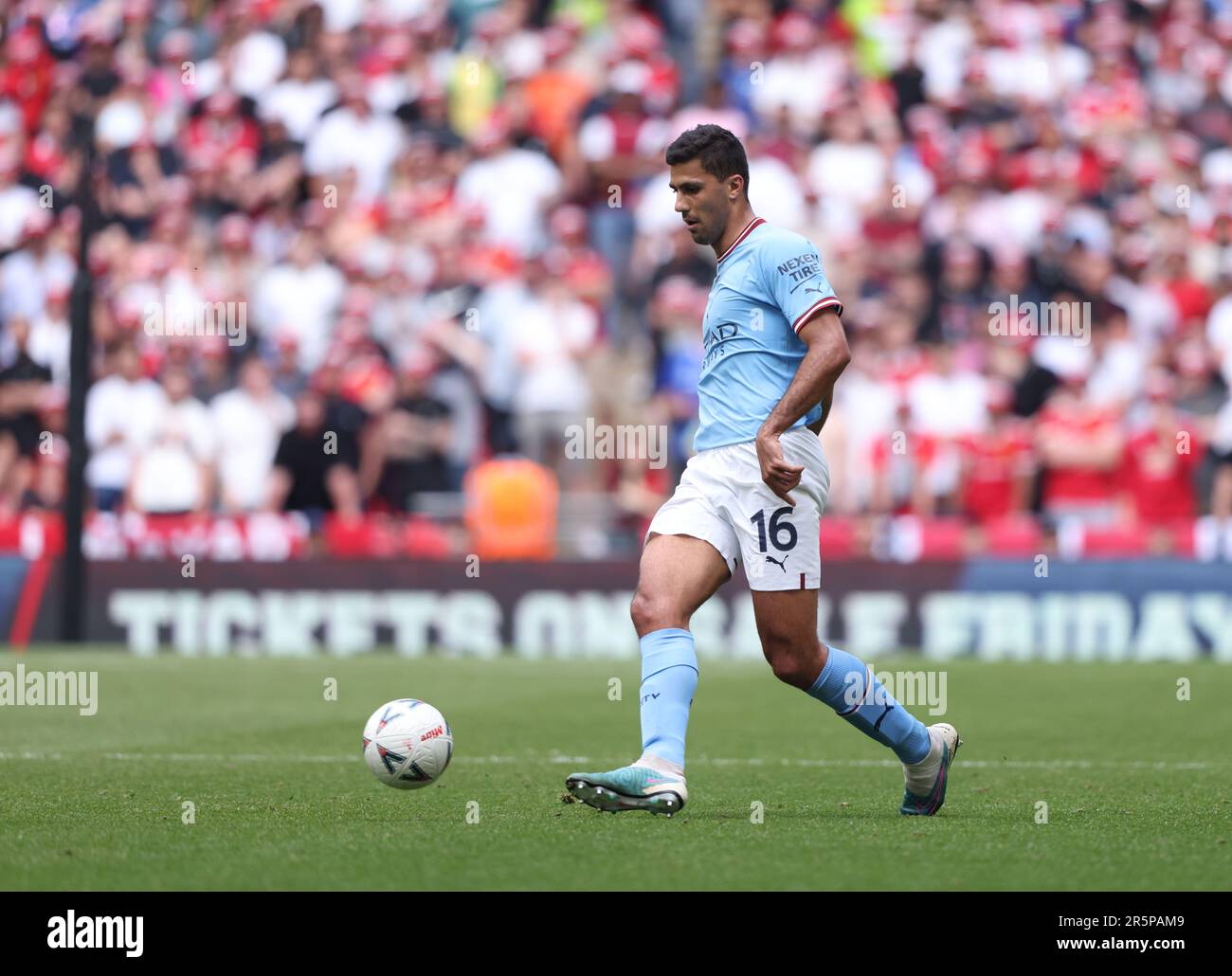 London, UK. 03rd June, 2023. Rodrigo (MC) at the Emirates FA Cup Final