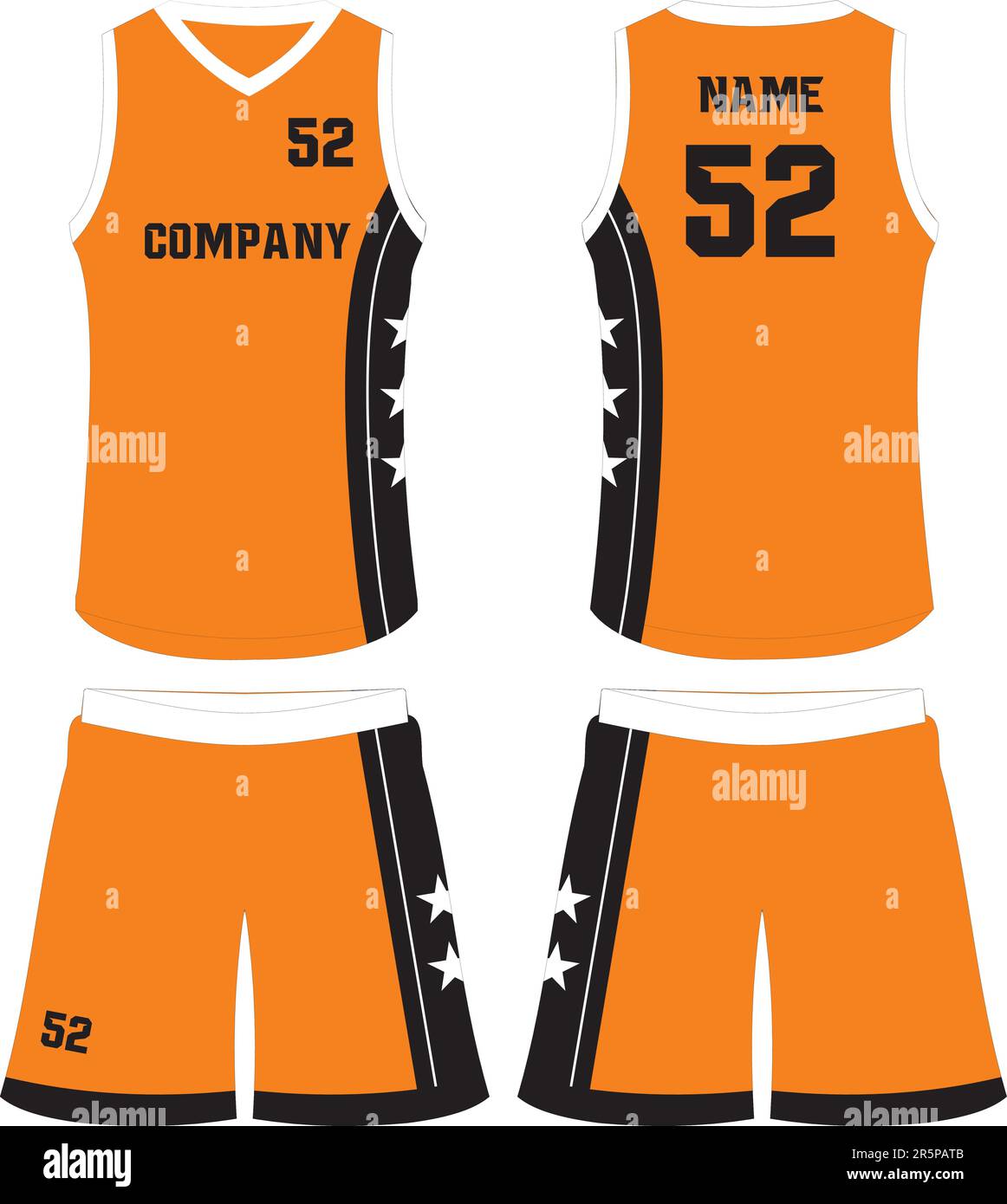 Basketball Uniform for clubs Mock up templates Stock Vector