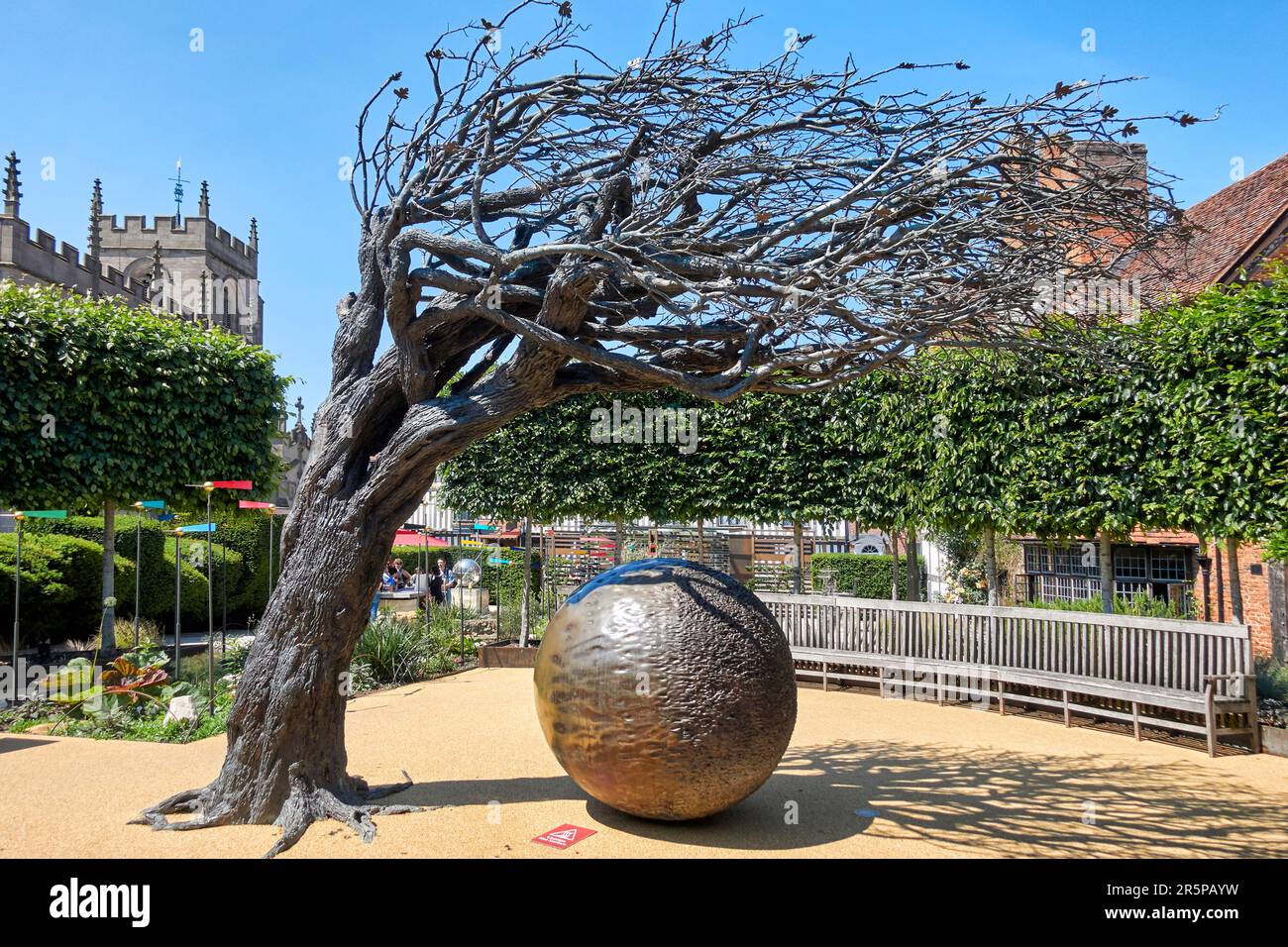 Shakespeares His Minds Eye Tree or The Mind’s Eye Tree by Jill Berelowitz New Place and Nash's House, Stratford upon Avon England UK Stock Photo