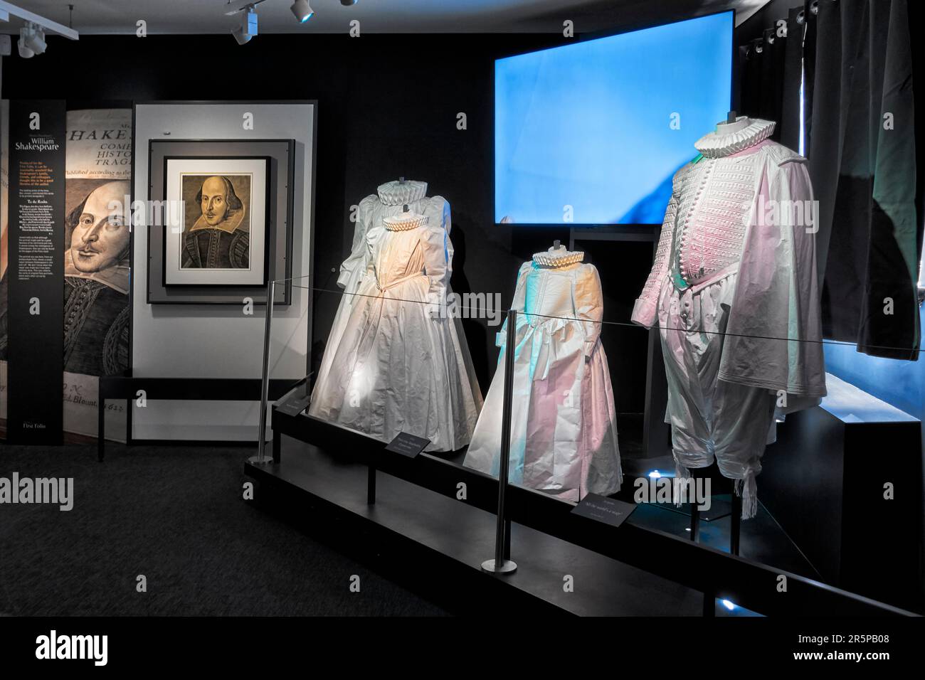 Tudor costumes display as featured in Shakespeare's plays at New Place