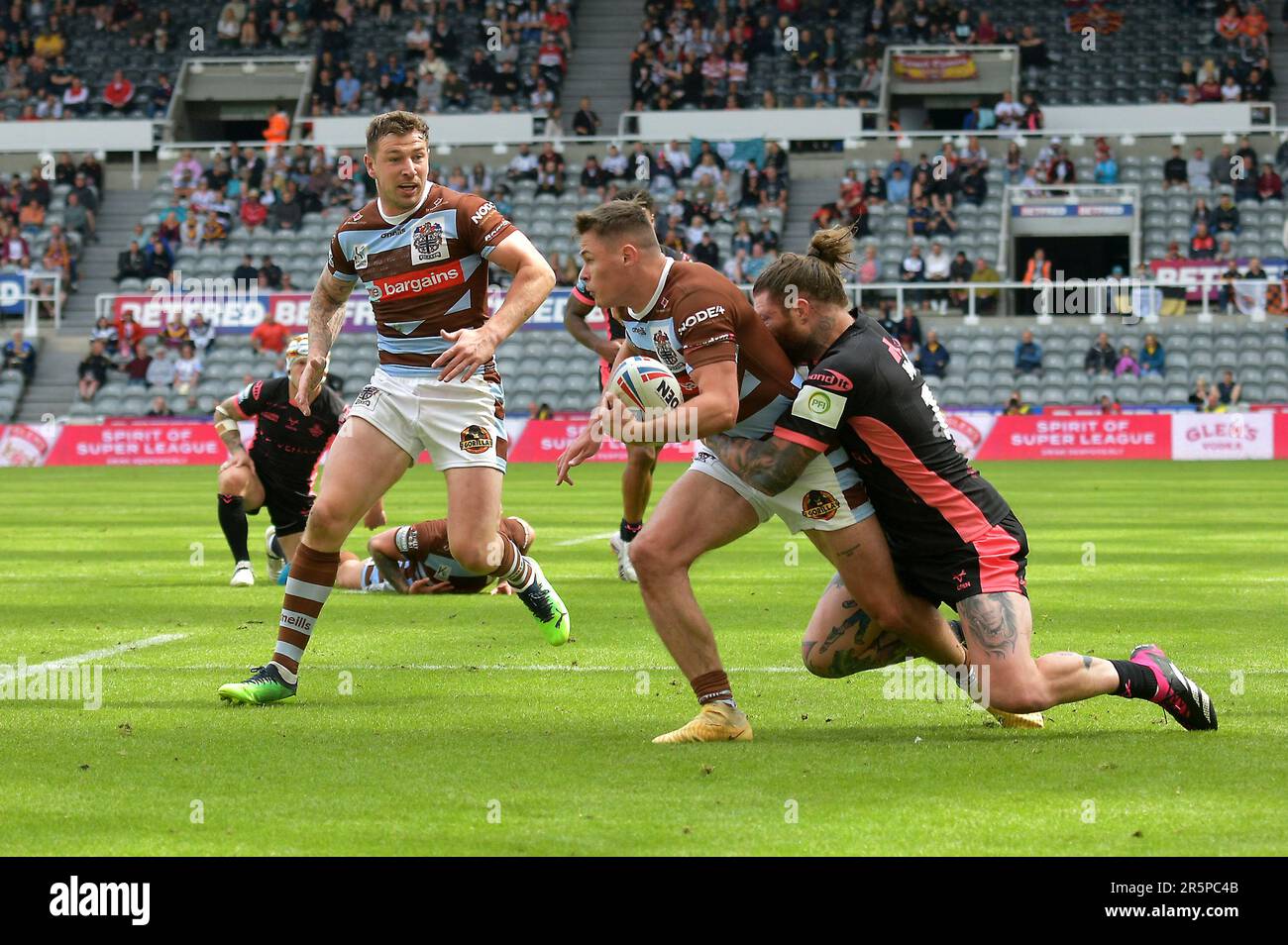 Betfred Super League Rugby, Magic Weekend, St James Park, Newcastle, Sunday 4th June 2023, St Helens 48 - 6 Huddersfield Giants, United Kingdom Stock Photo