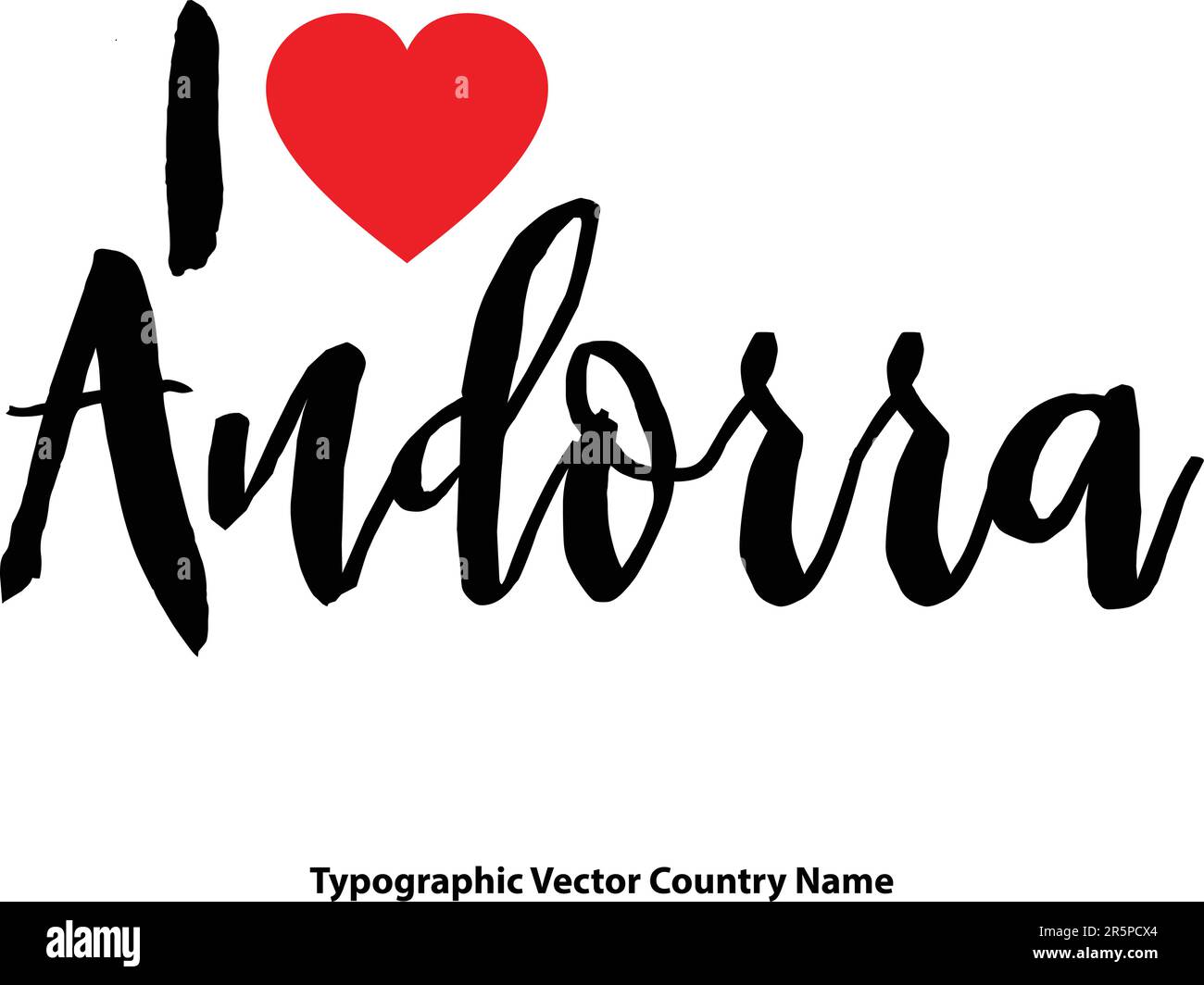 Country Name In Elegant Typography Text Lettering Vector Art Design ...