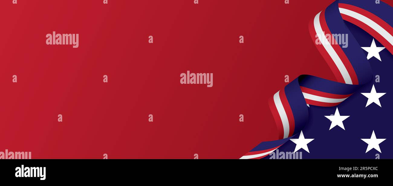 fourth of july happy independence day banner. template for greeting ...