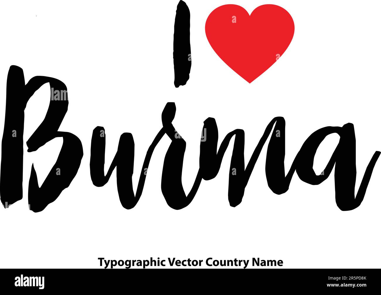 Country Name In Elegant Typography Text Lettering Vector Art Design ...