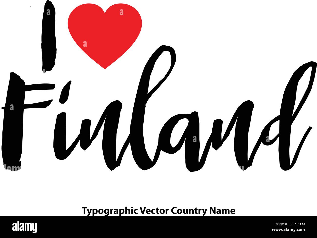Country Name In Elegant Typography Text Lettering Vector Art Design ...