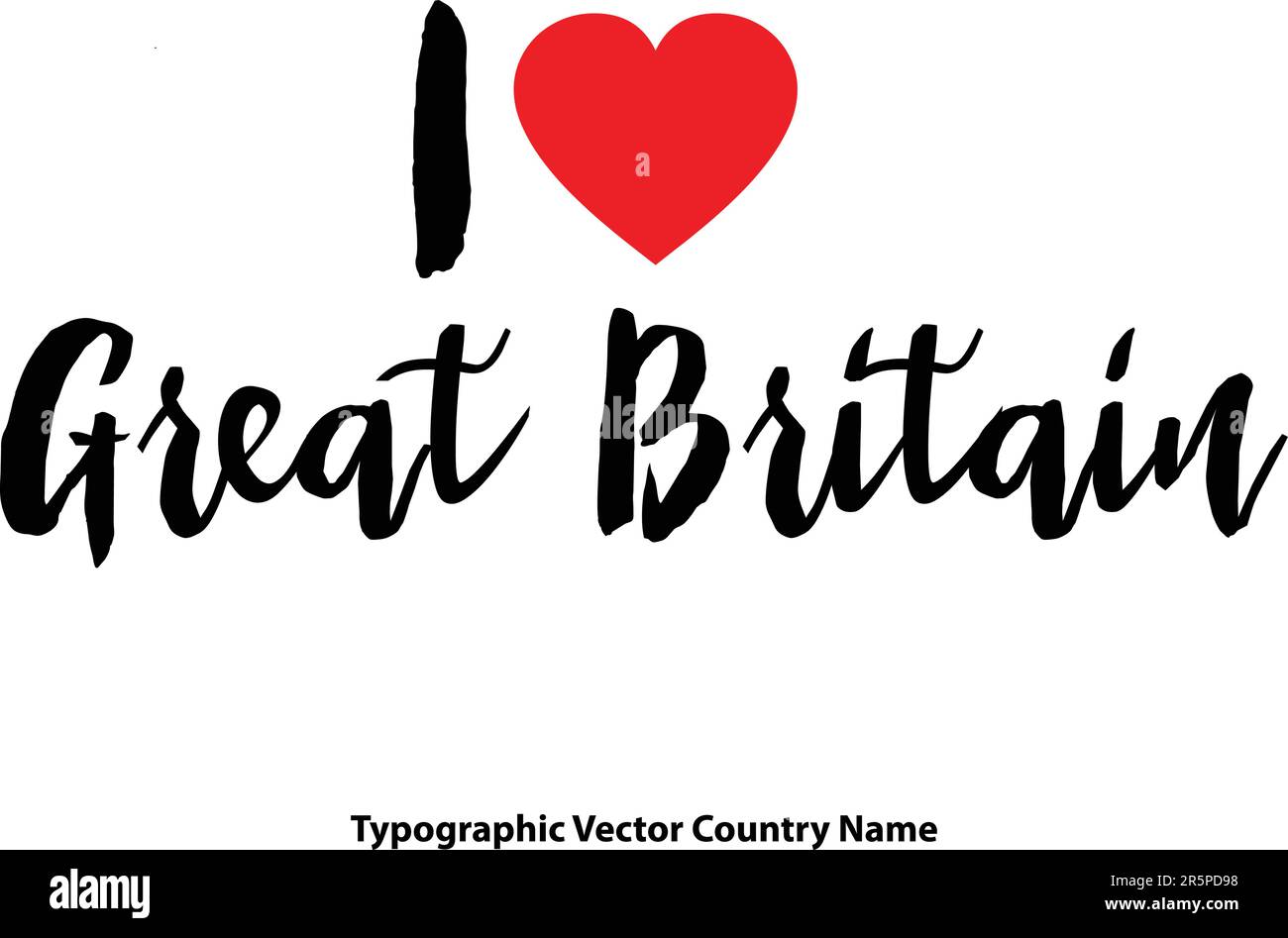 Country Name In Elegant Typography Text Lettering Vector Art Design ...