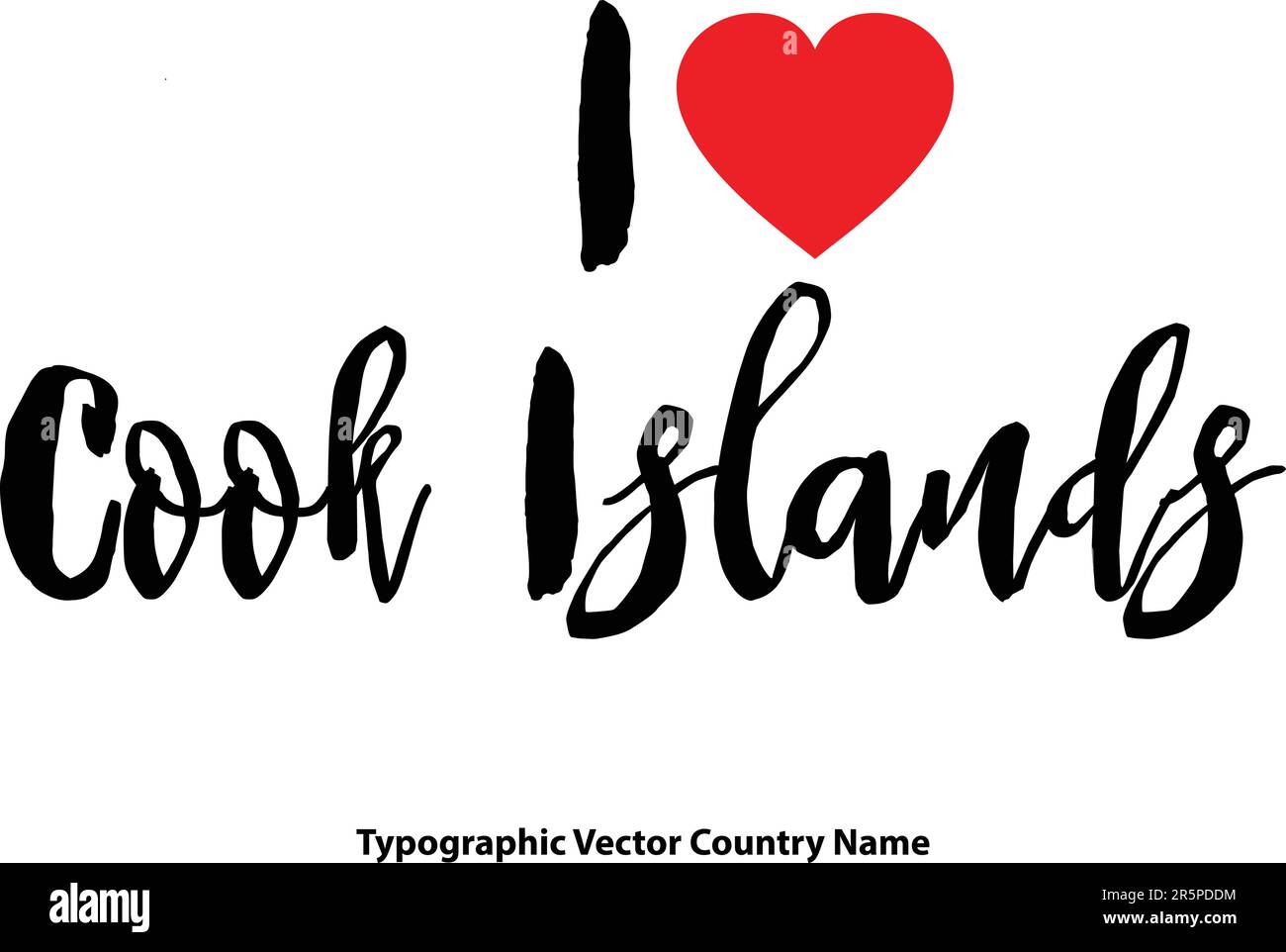 Country Name In Elegant Typography Text Lettering Vector Art Design Stock Vector