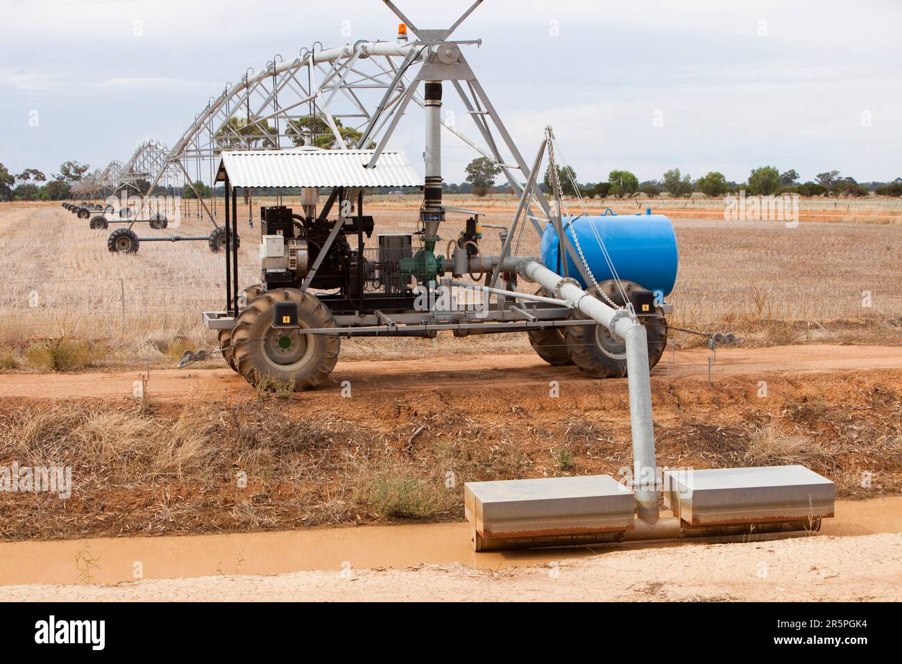 An irrigation ditch near Echuca, Victoria, Australia Stock Photo Alamy