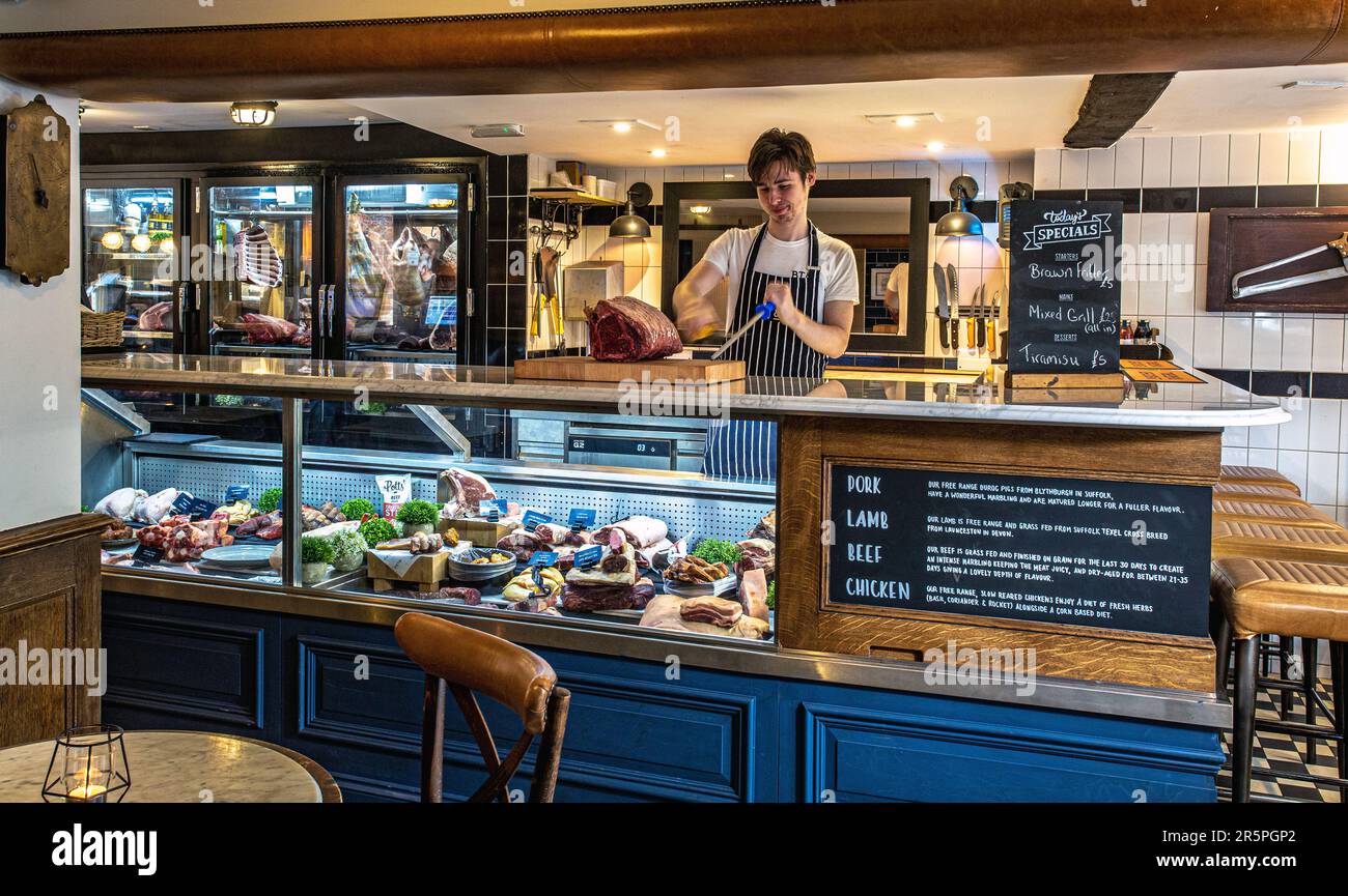 The Butchers Tap and Grill in Marlow, Buckinghamshire, UK Stock Photo