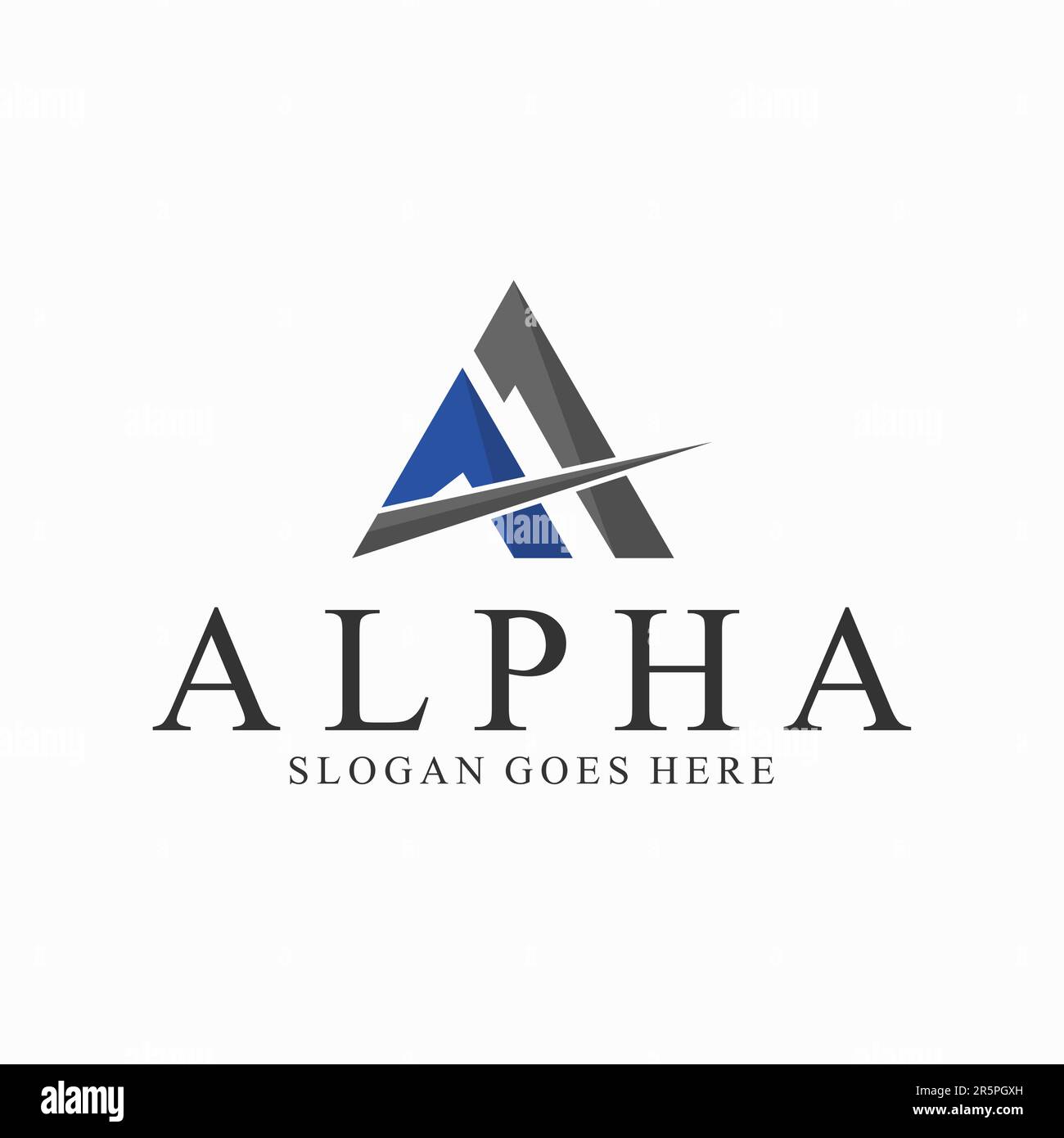 Initial Letter A real estate logo simple house Stock Vector