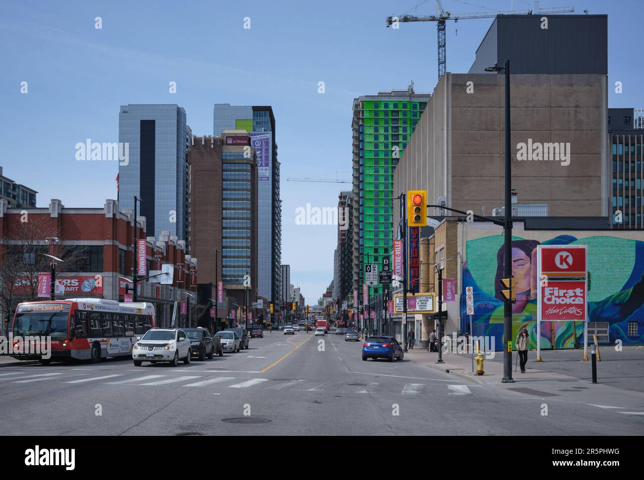 street in downtown Ottawa, Ontario, Canada Stock Photo