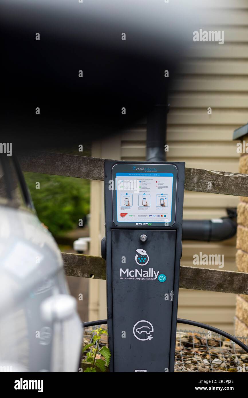 McNally electric car charging points at Craven College, Skipton, North
