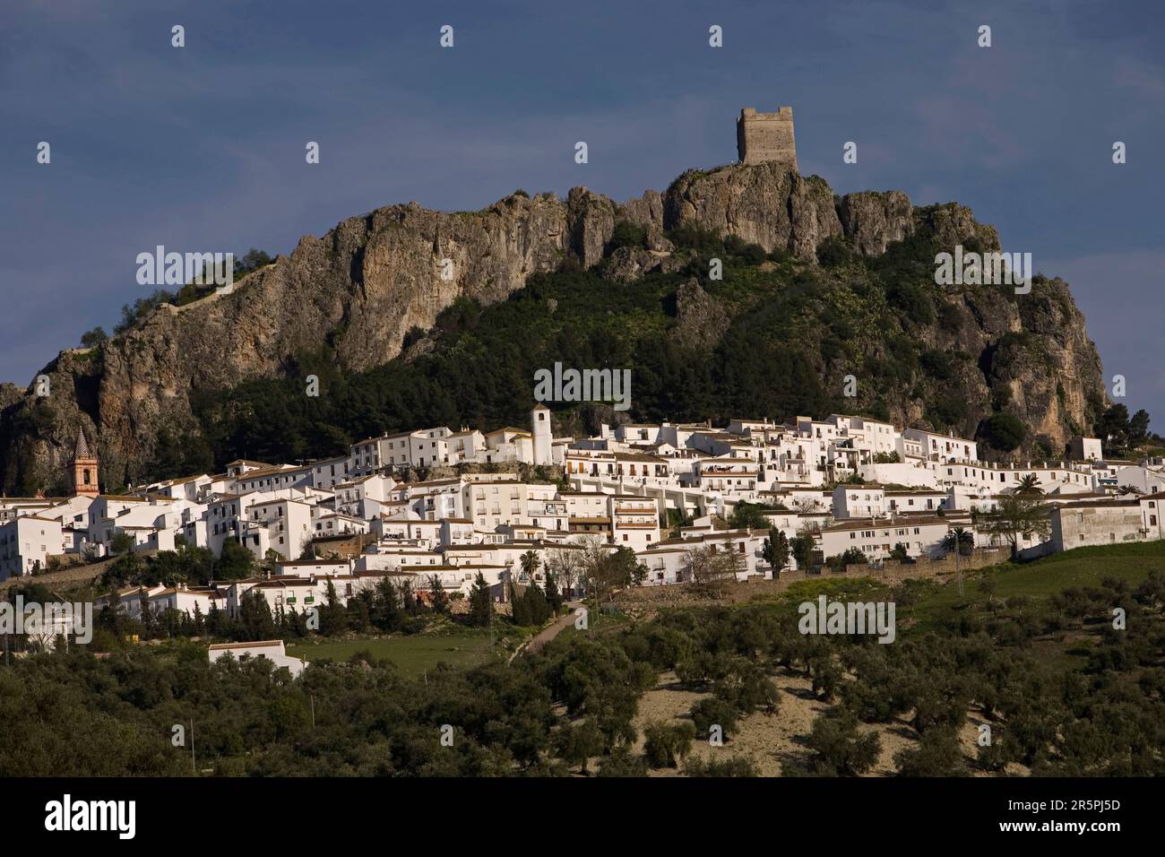 Zahara de la Sierra village, Cadiz province, Andalusia, Spain Stock ...
