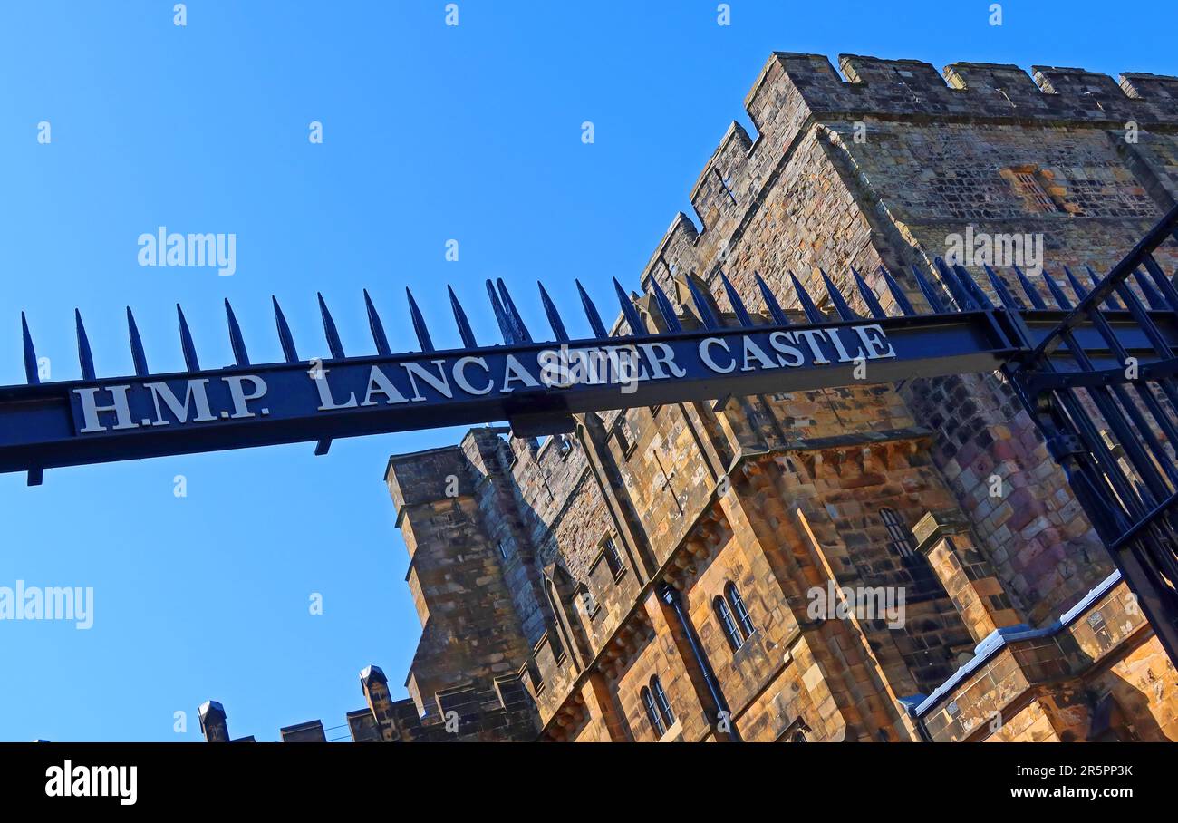 HMP - Her Majestys Prison Lancaster Castle, secure penitentiary, Castle Grove, Lancaster, Lancashire, England, UK, LA1 1YN Stock Photo