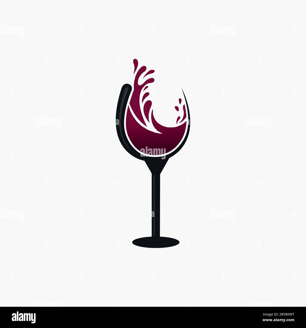 Pouring wineglass Stock Vector Images Alamy