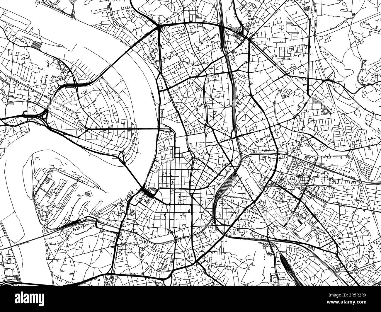 dusseldorf on map of germany