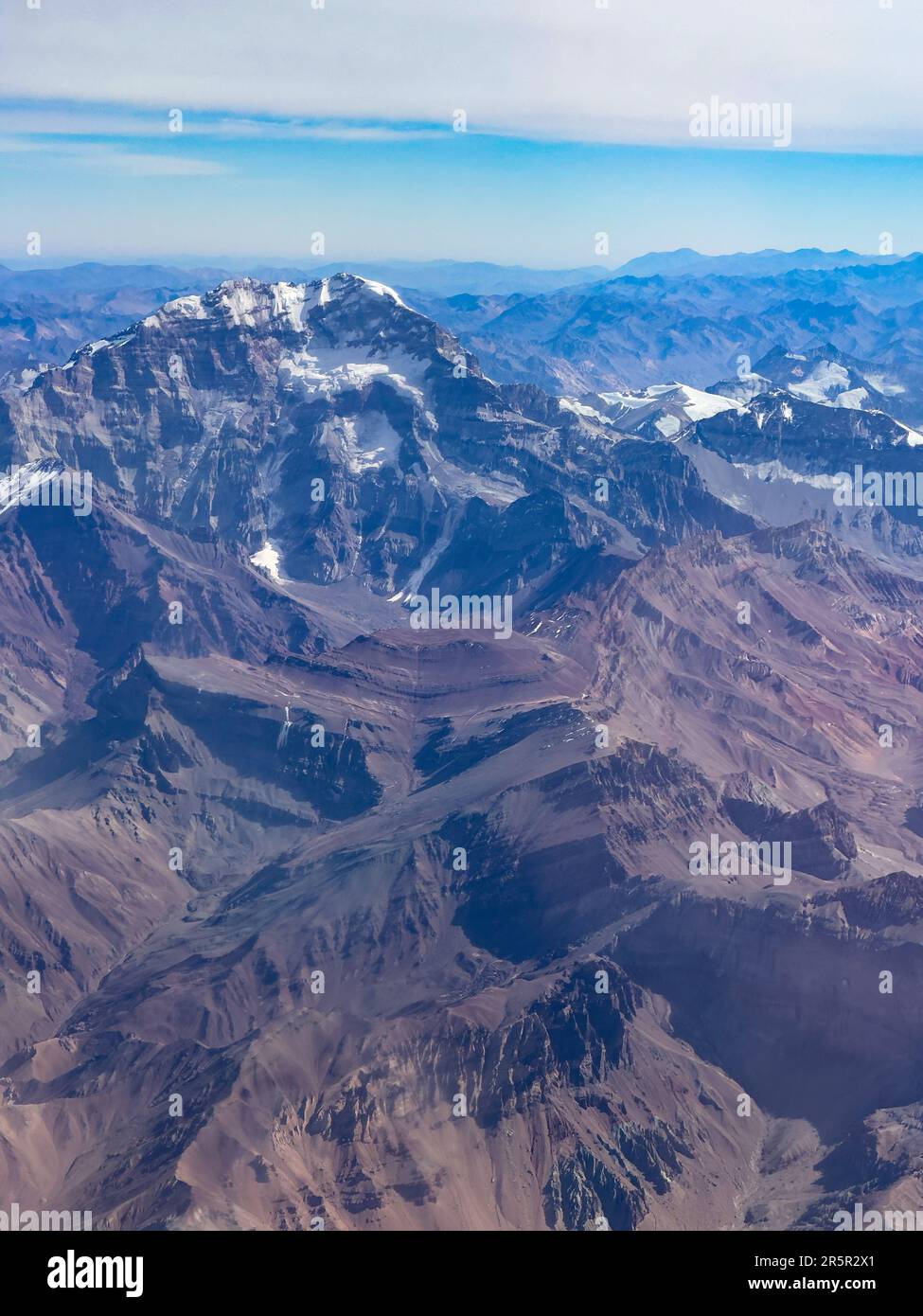 Cerro aconcagua is the tallest mountain in south america in the andes