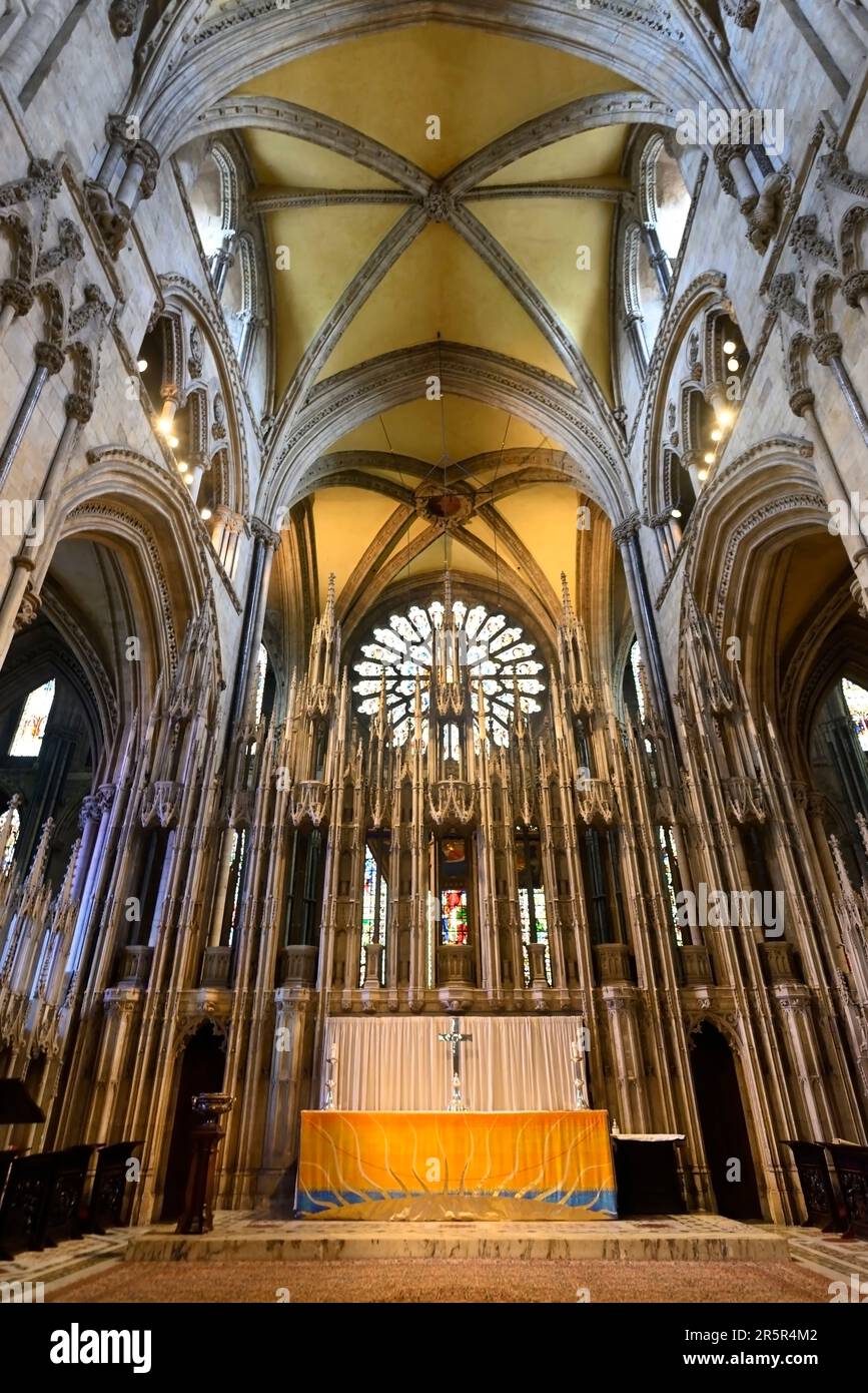 Durham Cathedral interiors Stock Photo
