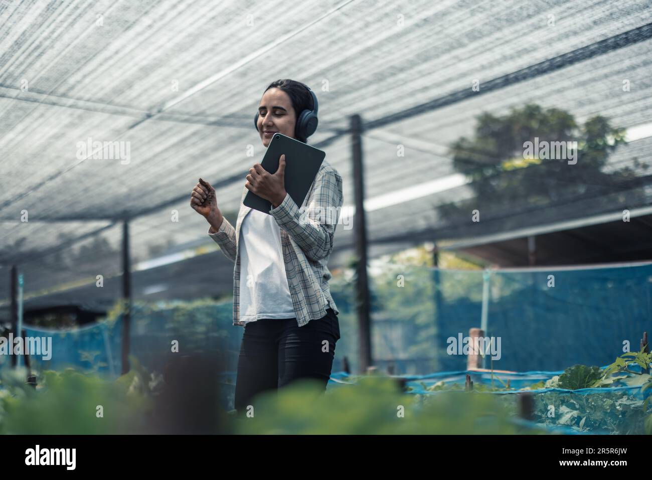 Farming worker enhance healthy work-life balance by listening to music ...