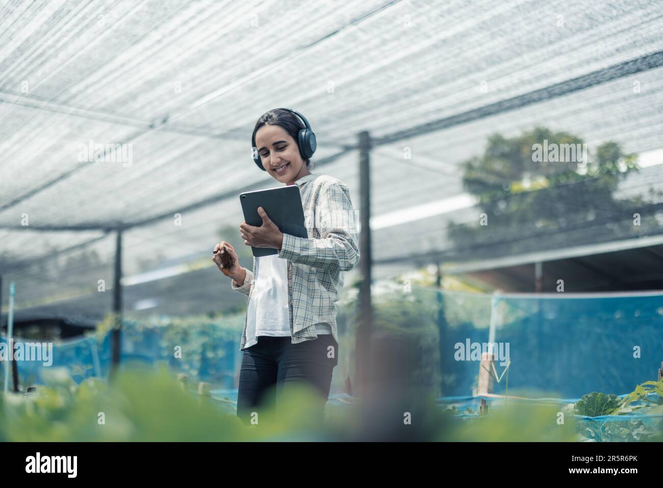 Farming worker enhance healthy work-life balance by listening to music ...