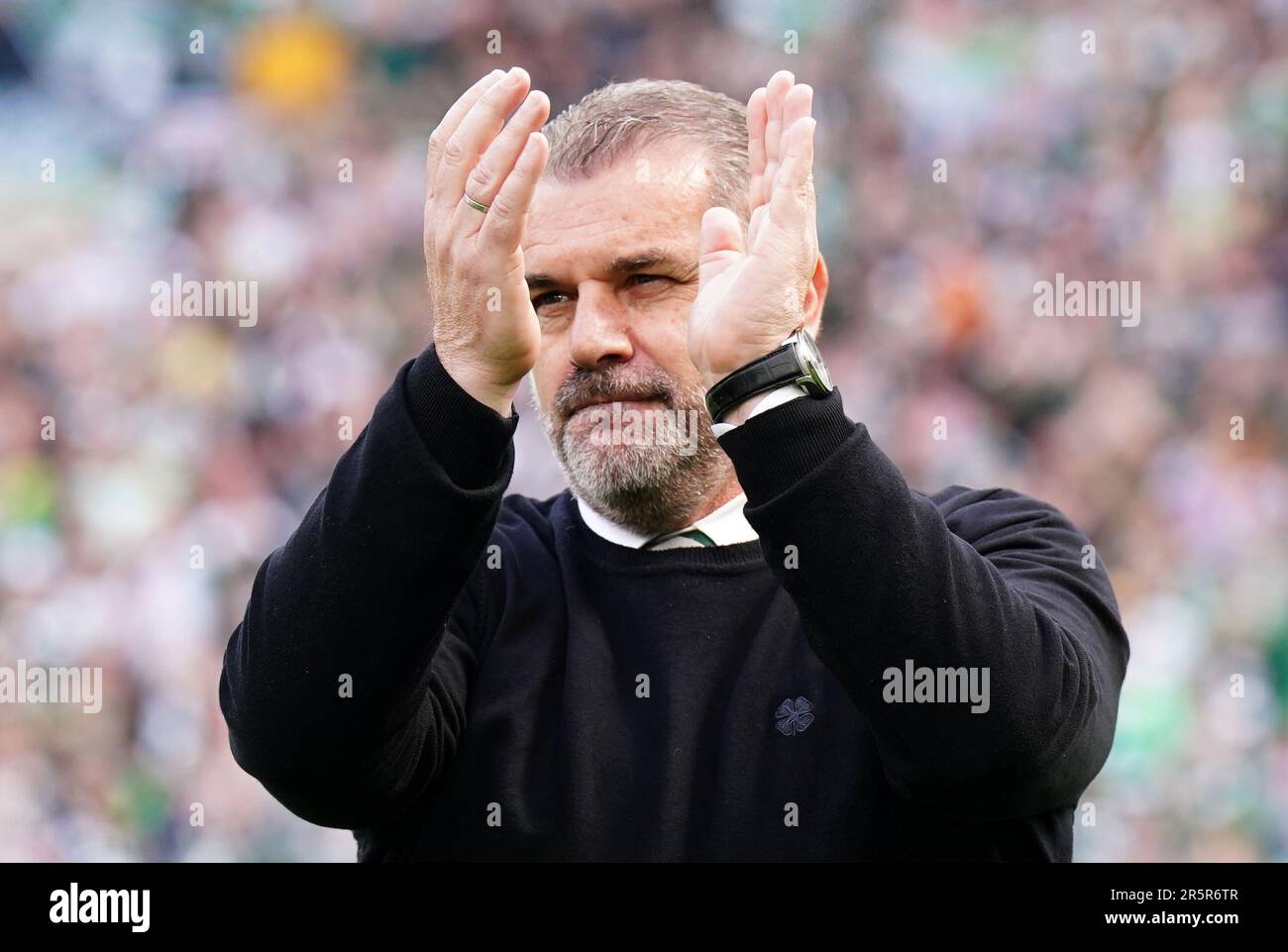 File Photo Dated 14-05-2022 Of Celtic Manager Ange Postecoglou Applauds ...