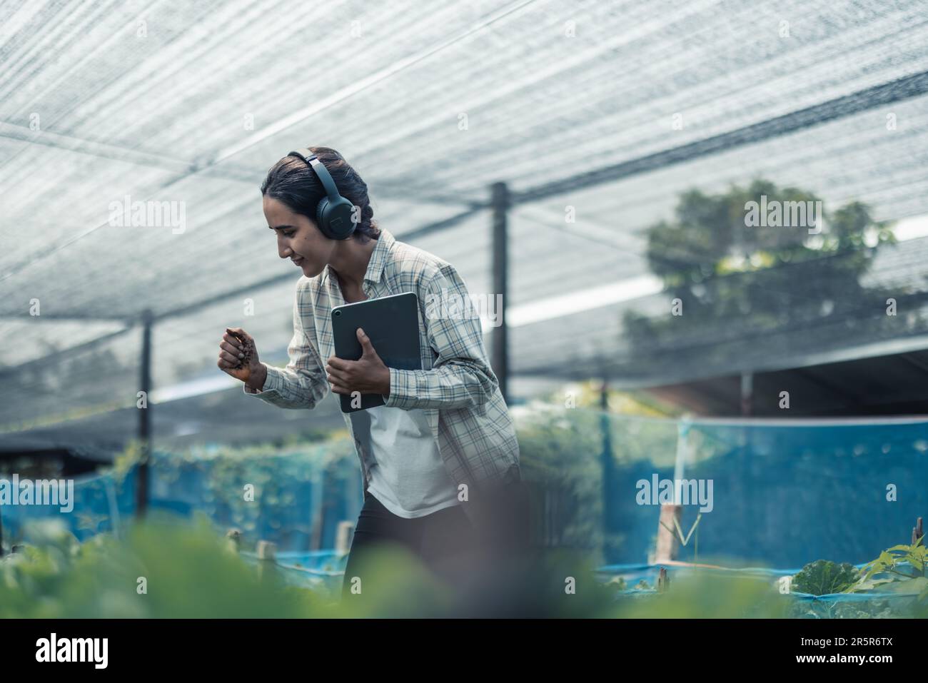 Farming worker enhance healthy work-life balance by listening to music ...