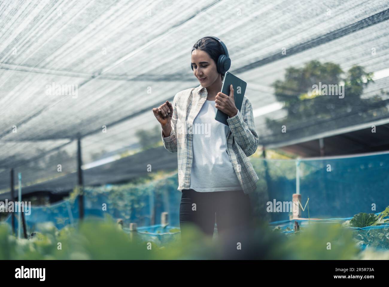 Farming worker enhance healthy work-life balance by listening to music ...