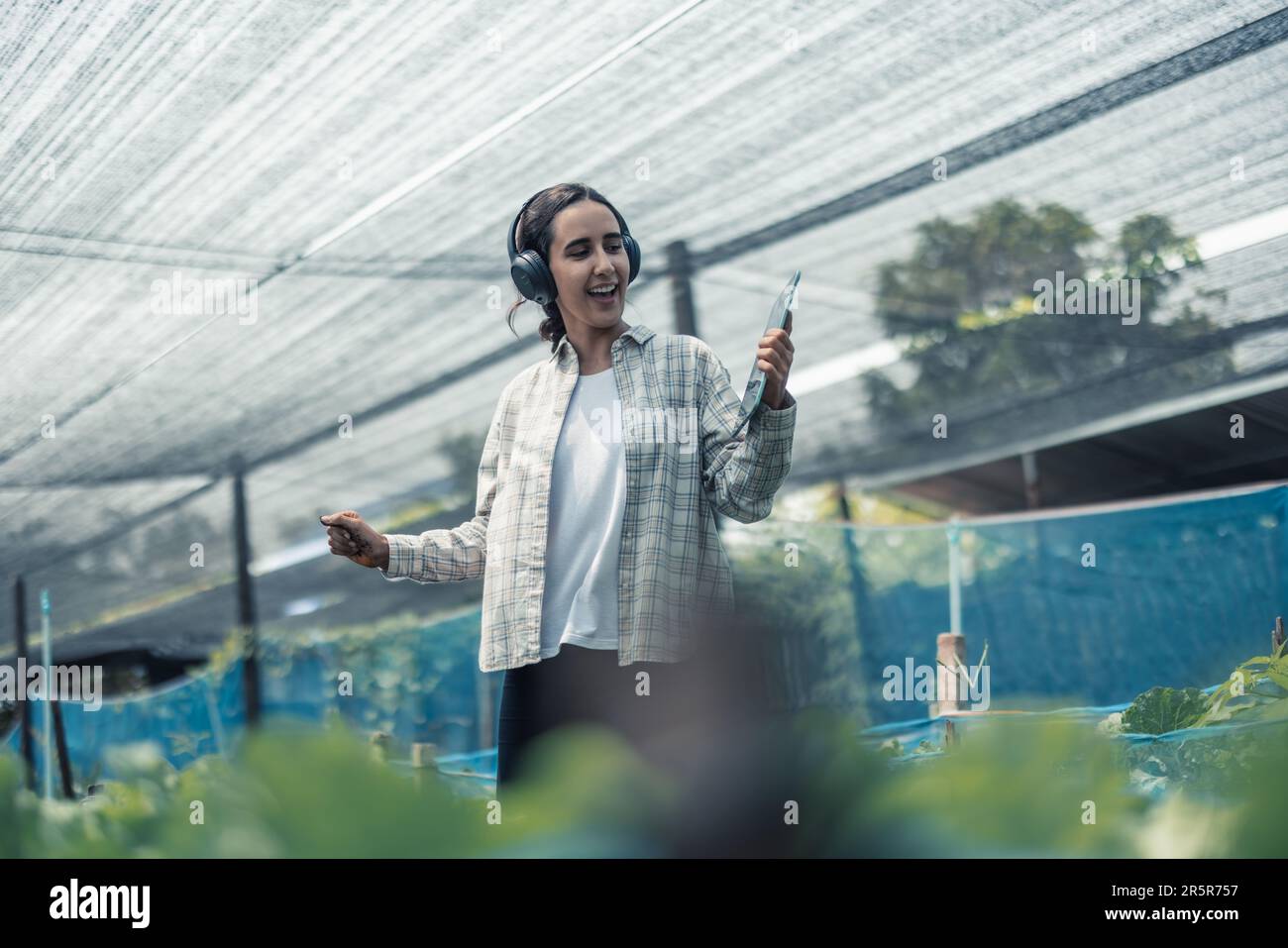 Farming worker enhance healthy work-life balance by listening to music ...