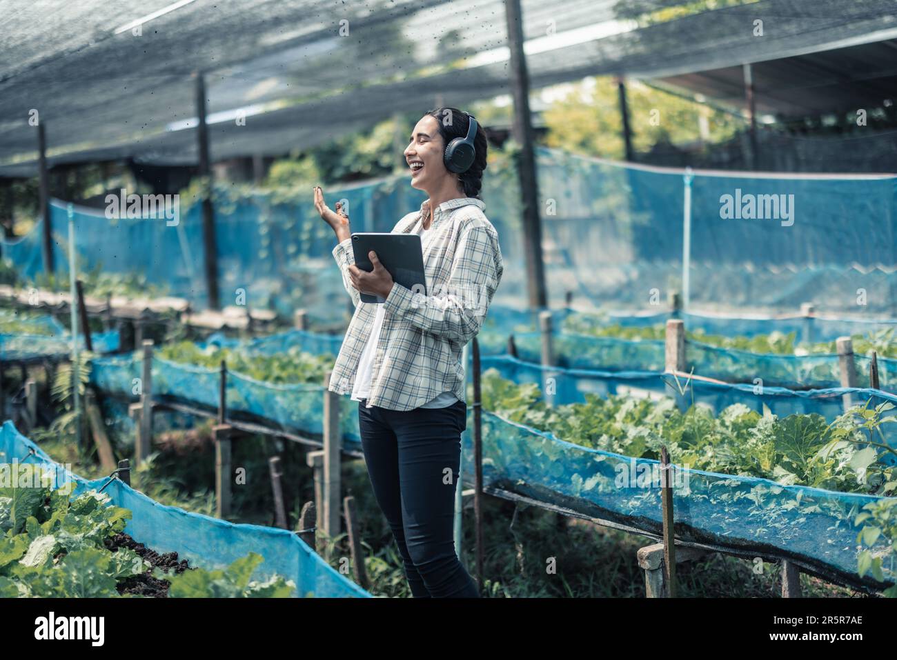 Farming worker enhance healthy work-life balance by listening to music ...