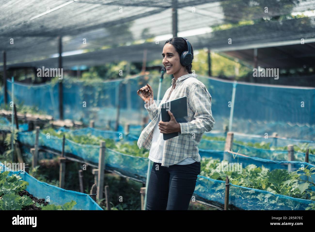 Farming worker enhance healthy work-life balance by listening to music ...