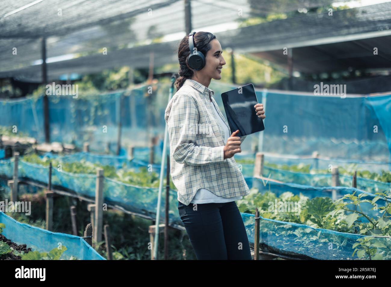 Farming worker enhance healthy work-life balance by listening to music ...