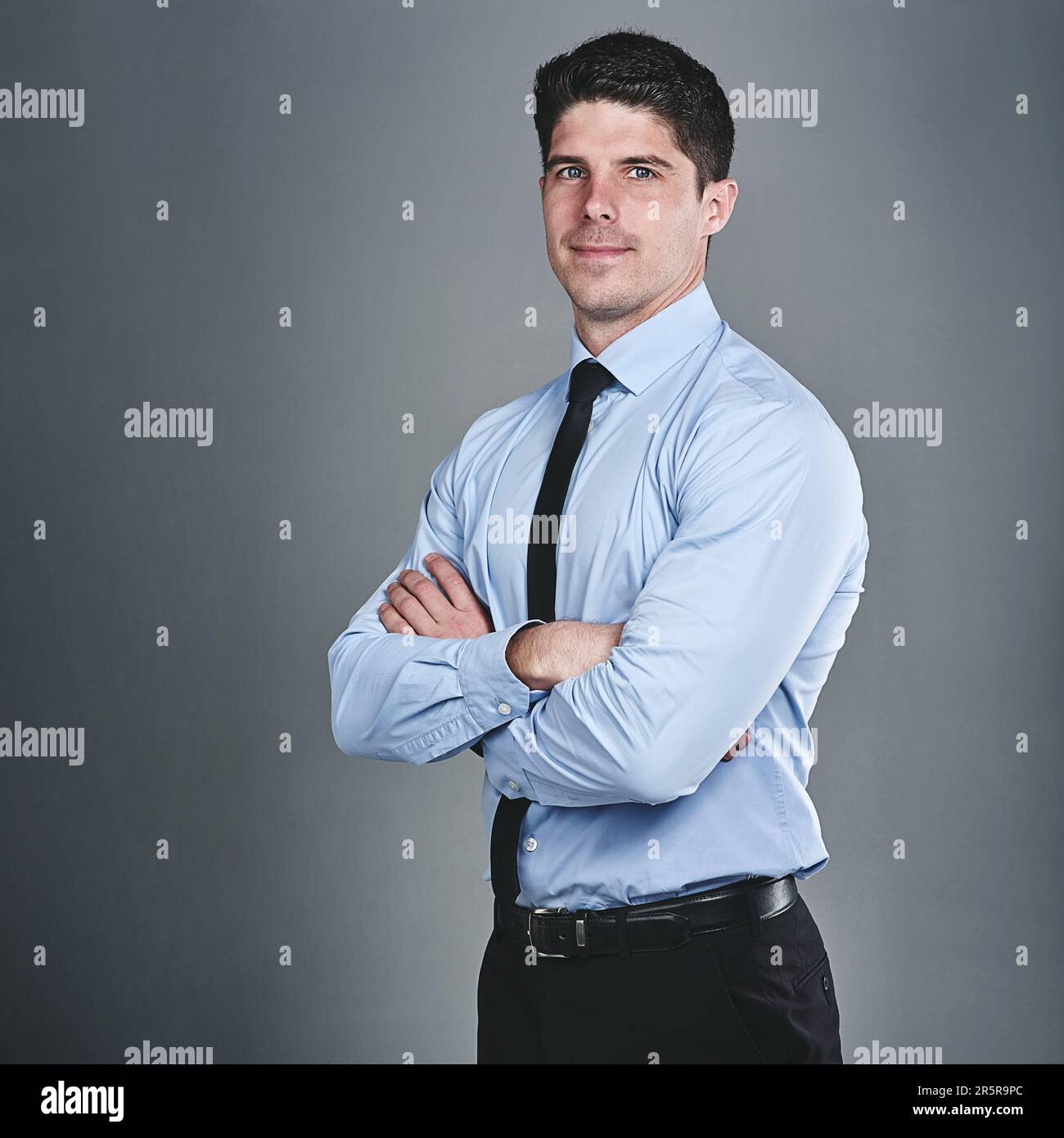 Achieving the impossible is a thrill for me. Studio portrait of a young