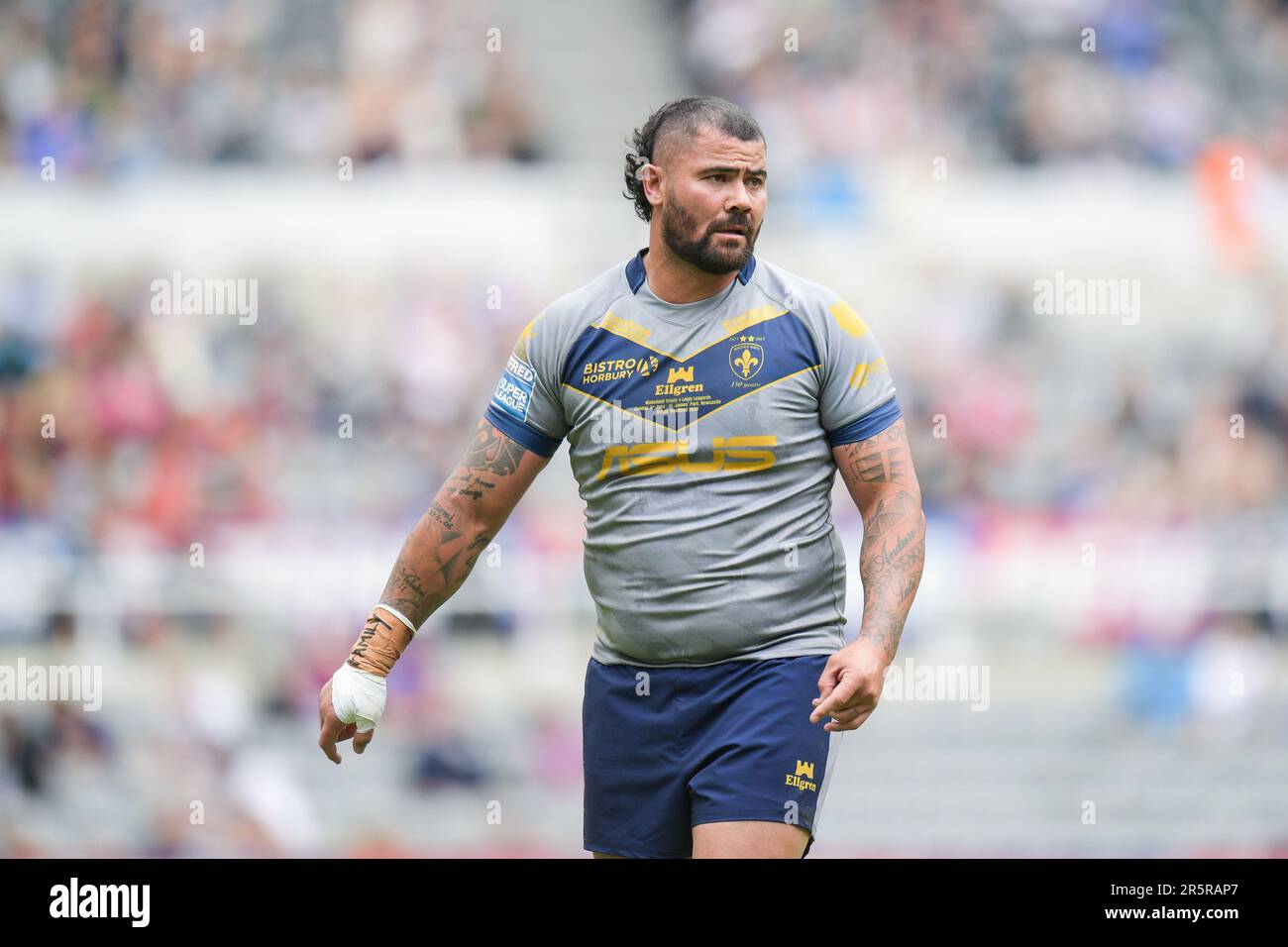 Newcastle, England - 4th June 2023 - Wakefield Trinity's David Fifita ...