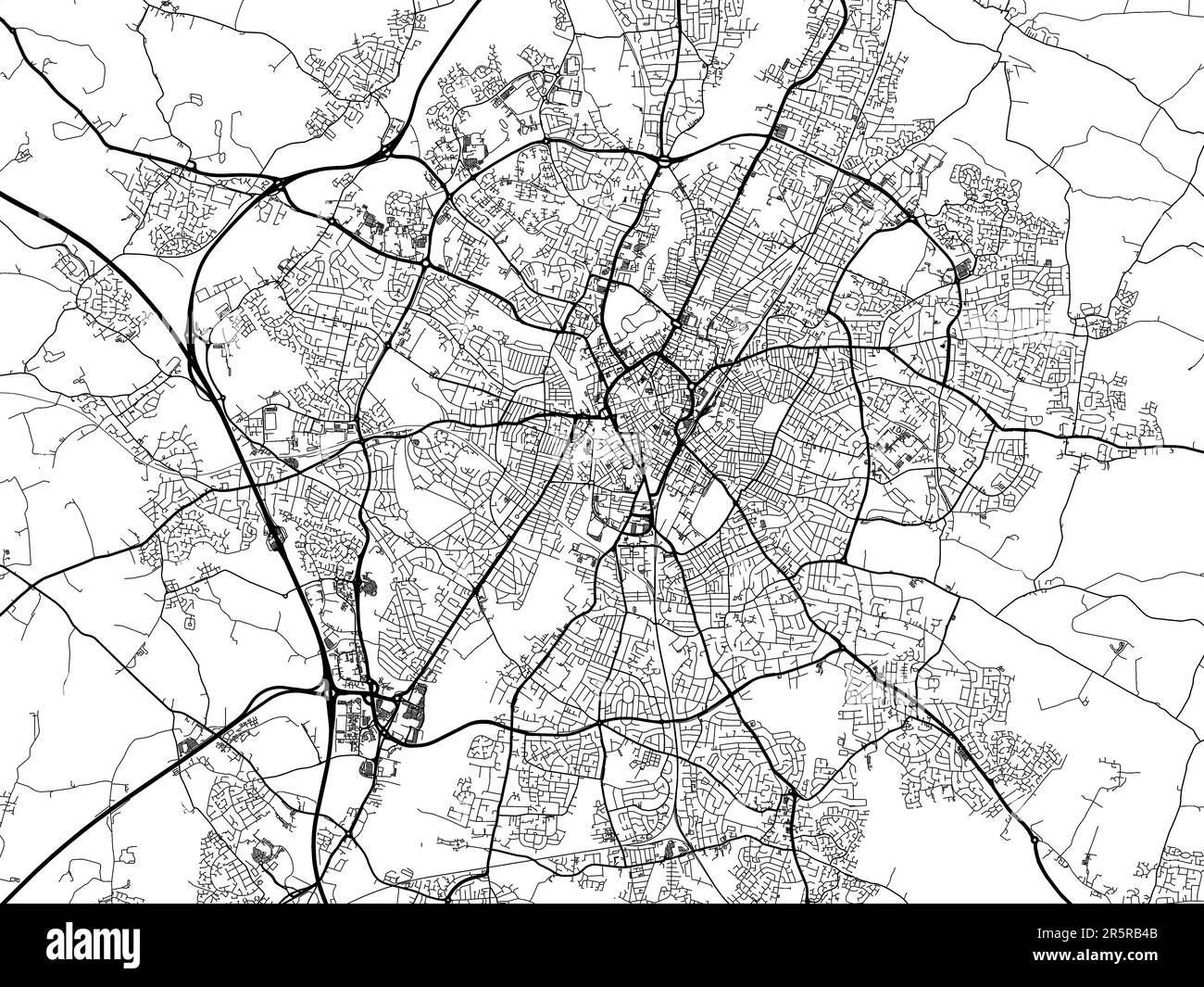 Map of leicester, england hires stock photography and images Alamy